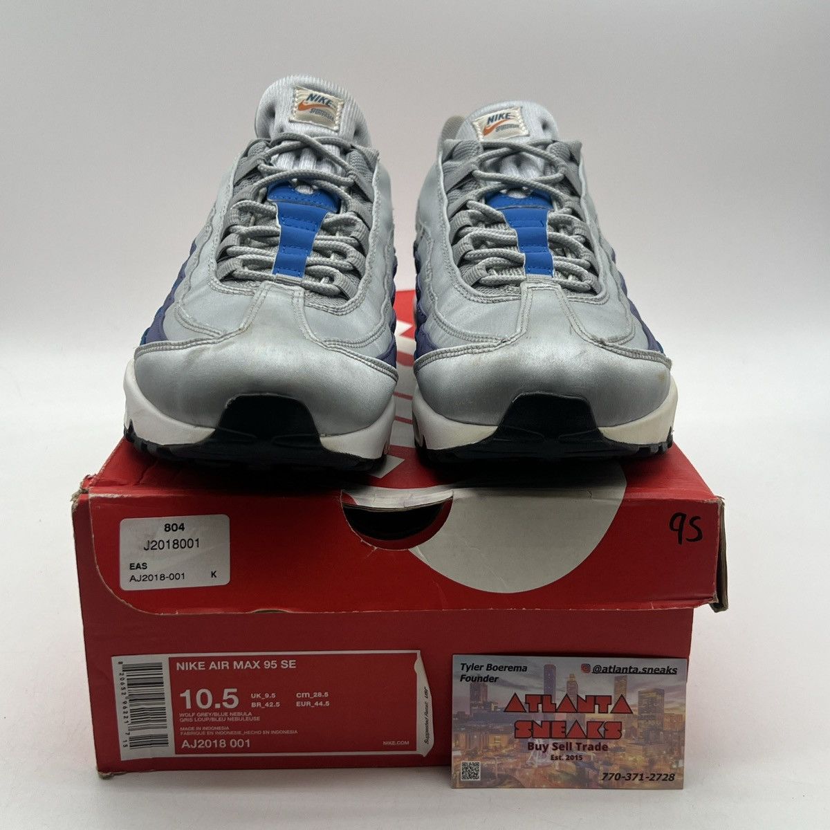Nike Air max 95 blue nebula Size US 10.5 / EU 43-44 - 2 Thumbnail