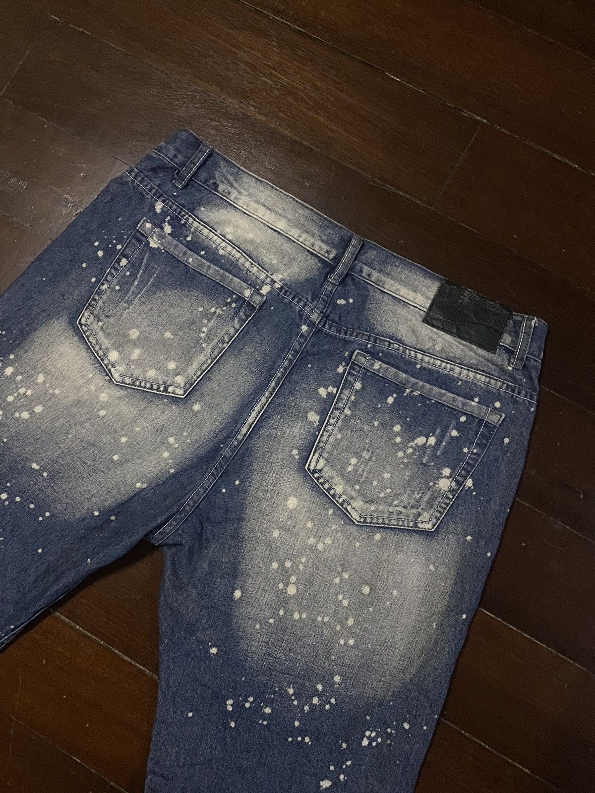 Designer × Japanese Brand Fire 🔥 FLY SOCIETY distressed splatted denim Size US 40 / EU 56 - 12 Thumbnail