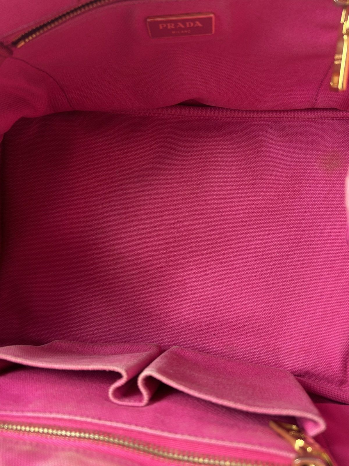 Prada Prada Canapa Canvas Tote Bag Size ONE SIZE - 6 Thumbnail