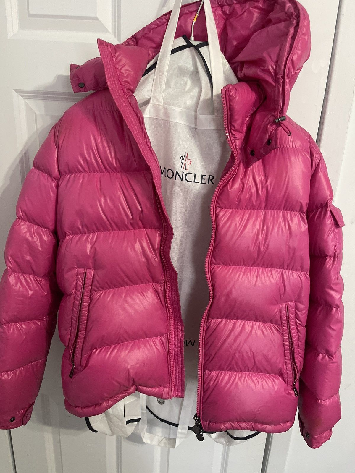 Moncler Pink Maya Bubble Jacket