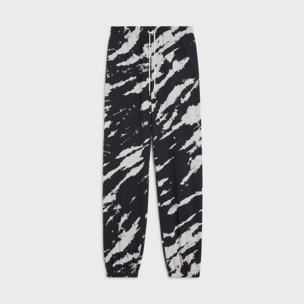 Celine o1bcso1str0124 2Z259129T.38AW Sweatpant in Black/Chalk Size US 38 / EU 54 - 1 Thumbnail