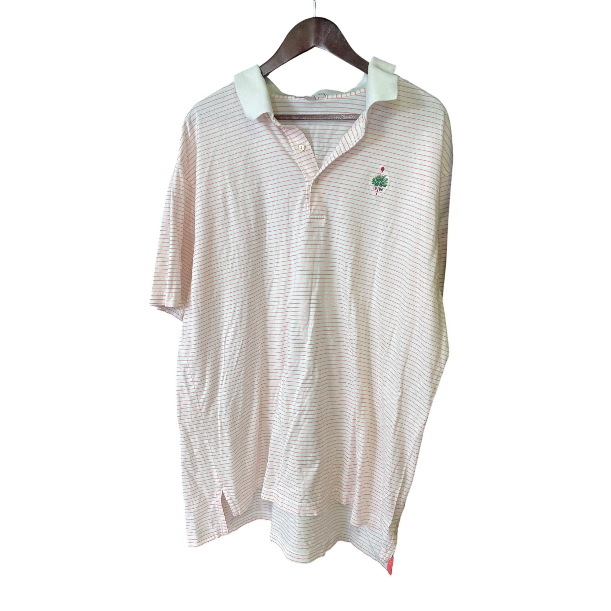 Peter Millar Peter Millar Mens 100% Cotton white red striped Polo Golf Sh Size US XXL / EU 58 / 5 - 11 Thumbnail