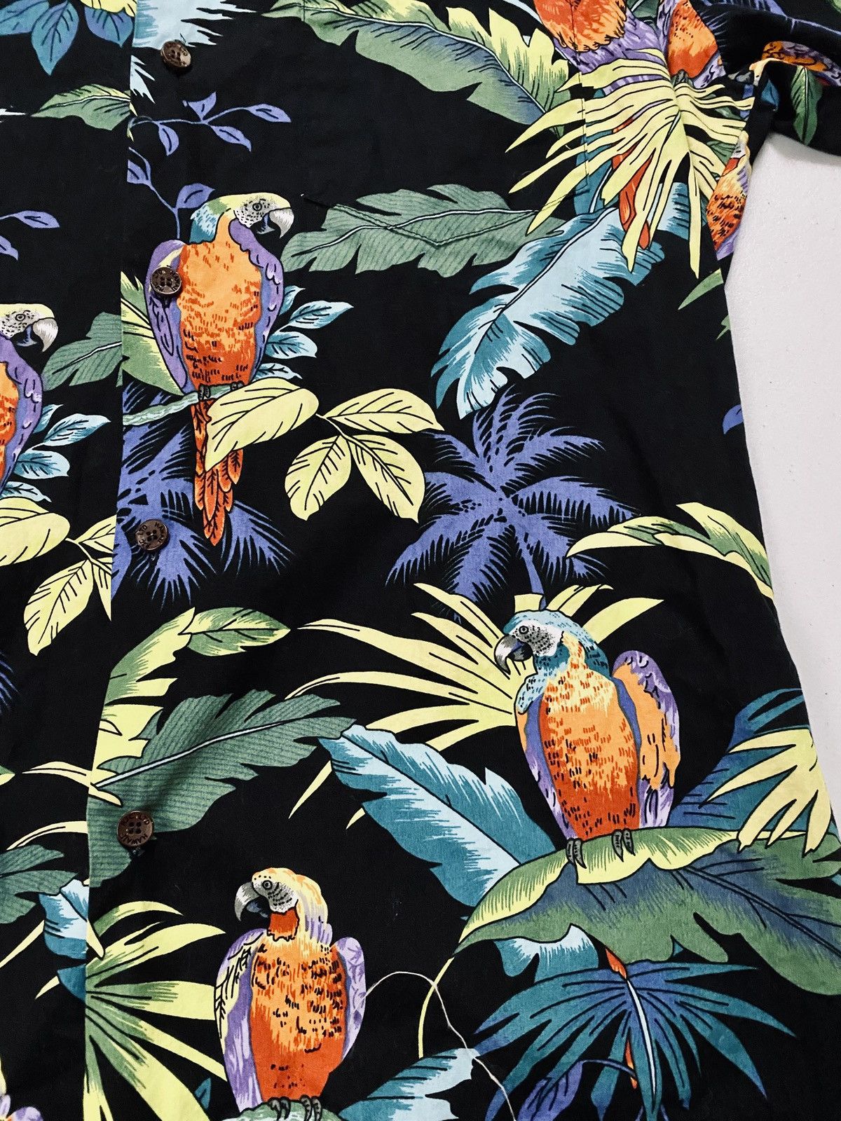 Other RJC Made in USA Black "Parrots Paradise" Hawaiian Shirt L Size US L / EU 52-54 / 3 - 5 Thumbnail