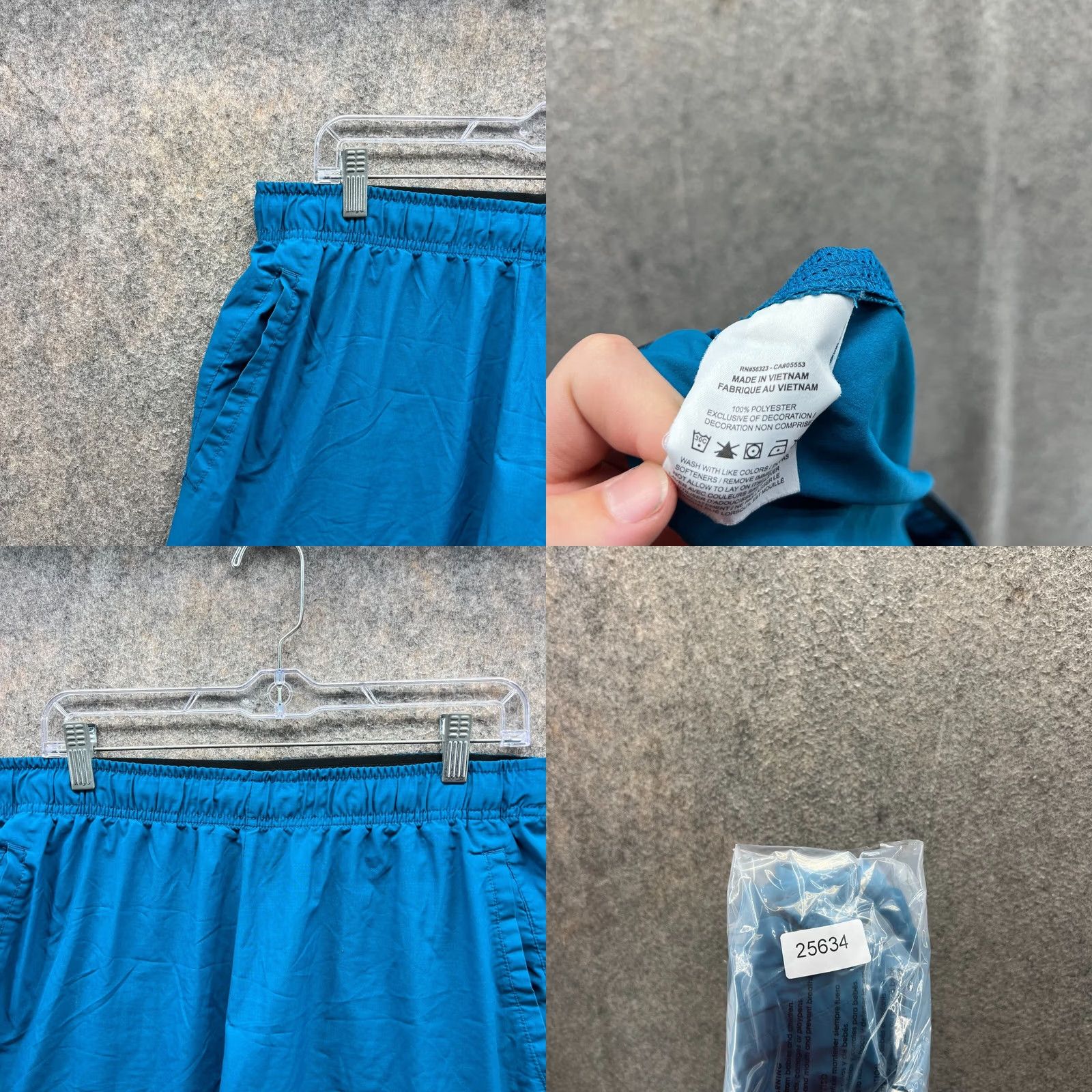 Nike Nike Shorts Men Large Adult Blue Athletic Running Dri-FIT Polyester Swoosh Lined Size US 33 - 8 Thumbnail