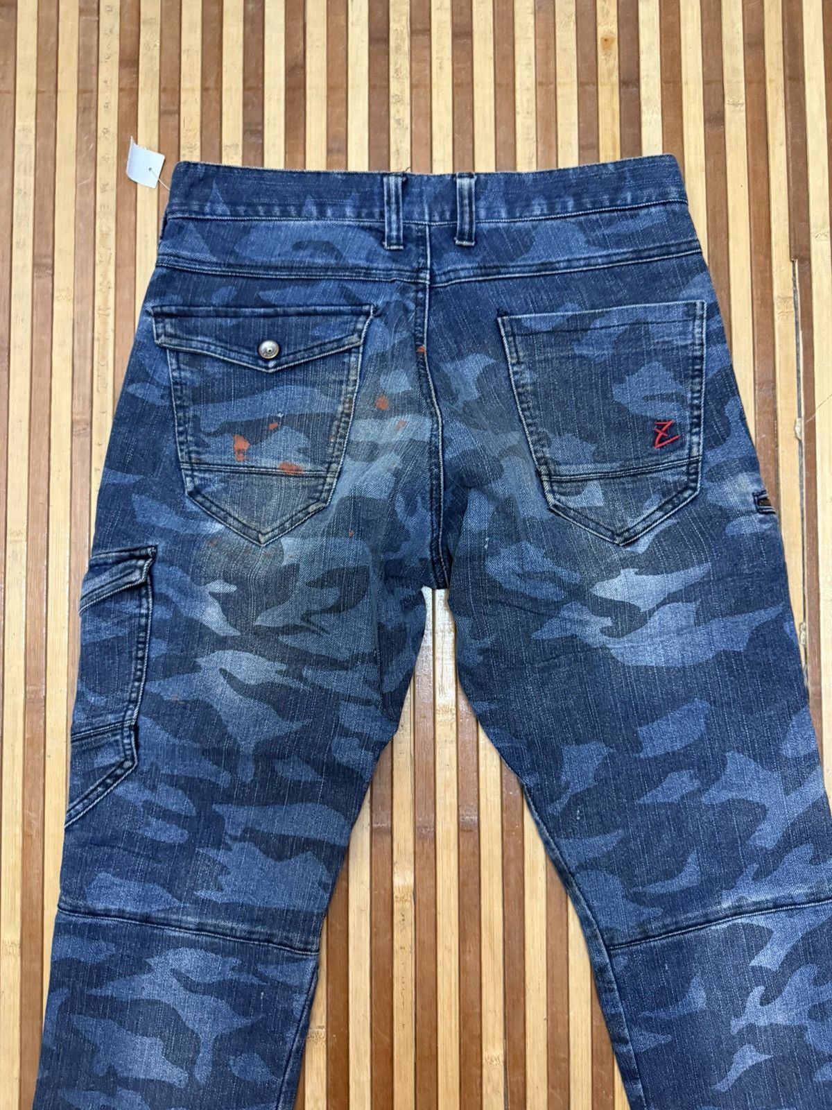 Japanese Brand Vintage Z-DRAGON Denim Cargo Pants 8 Pockets / Streetwear Size US 29 - 7 Thumbnail