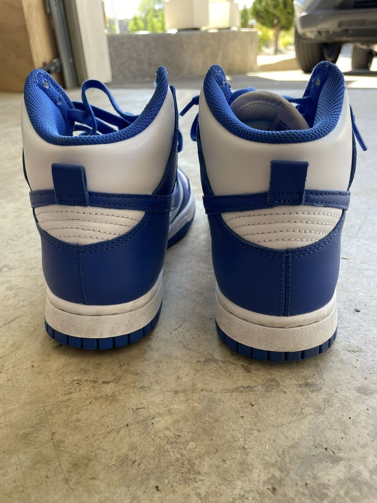 Nike Nike Dunk Hi Retro White/Game Royal Size 7W/8.5M Size US 7 / IT 37 - 5 Thumbnail
