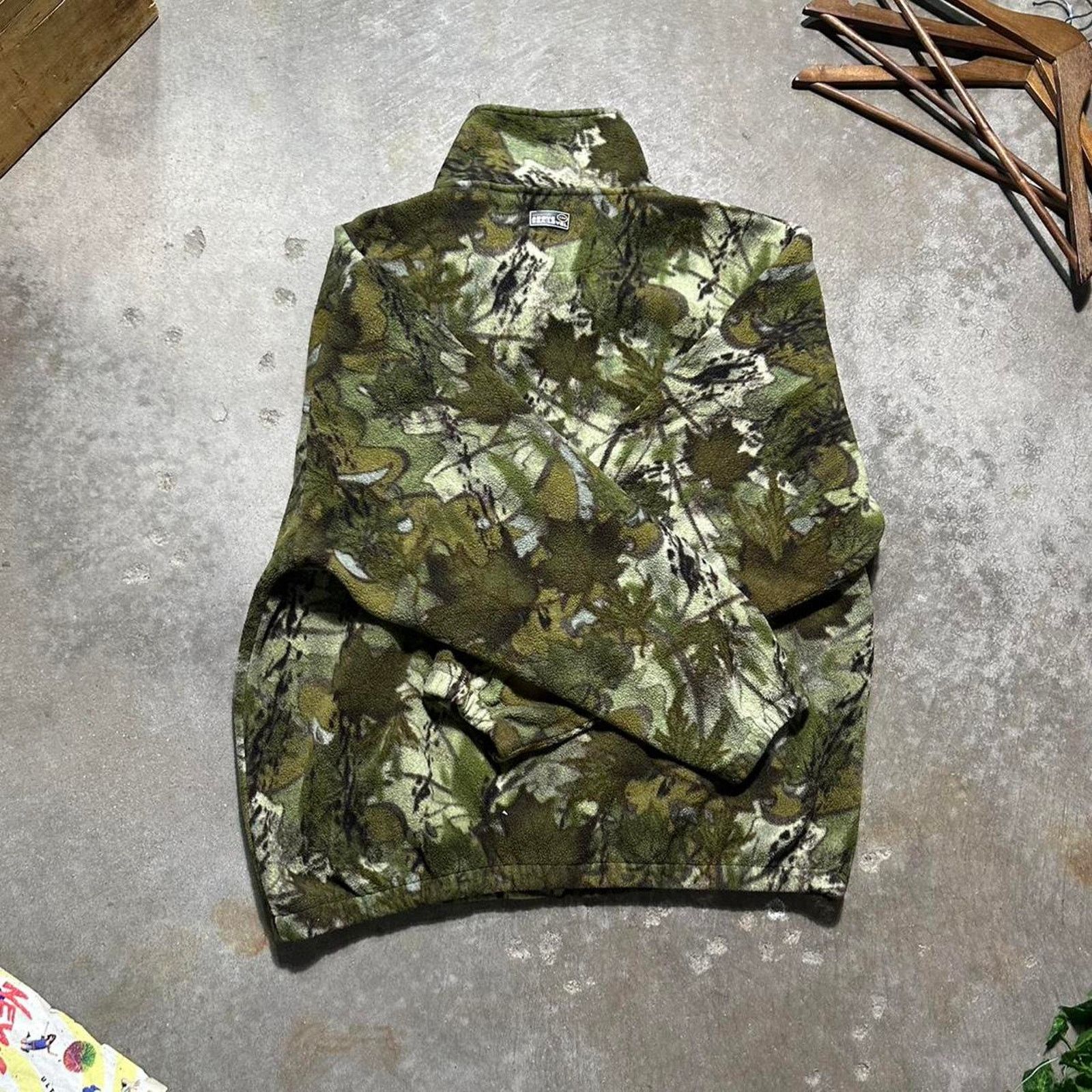 Realtree Vintage 90s Above Sea Level Camo Fleece Full Zip Sweatshirt Size US XL / EU 56 / 4 - 2 Thumbnail