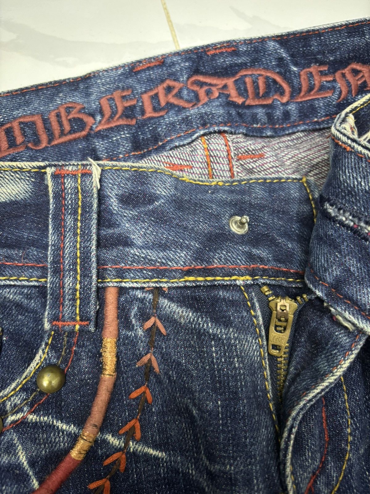 Hysteric Glamour RIOBERA DISTRESSED FLARED BOOTCUT JEANS Size 29" - 9 Thumbnail