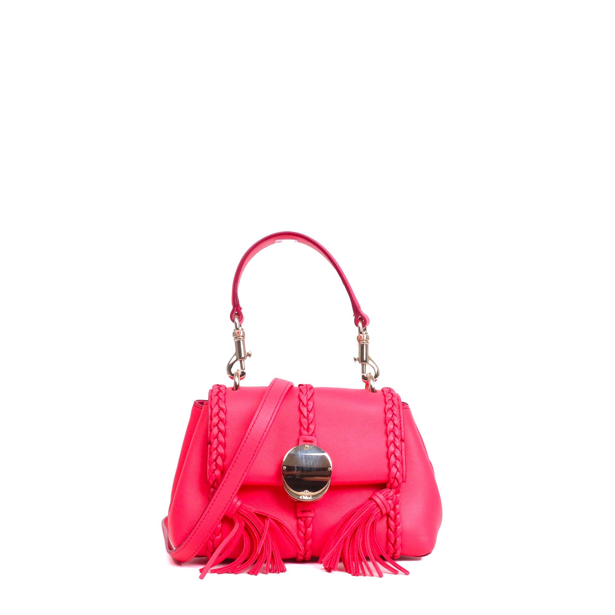 Chloe CHLOÉ - Chloé Pénélope PM shoulder bag in pink leather Size ONE SIZE - 1 Thumbnail