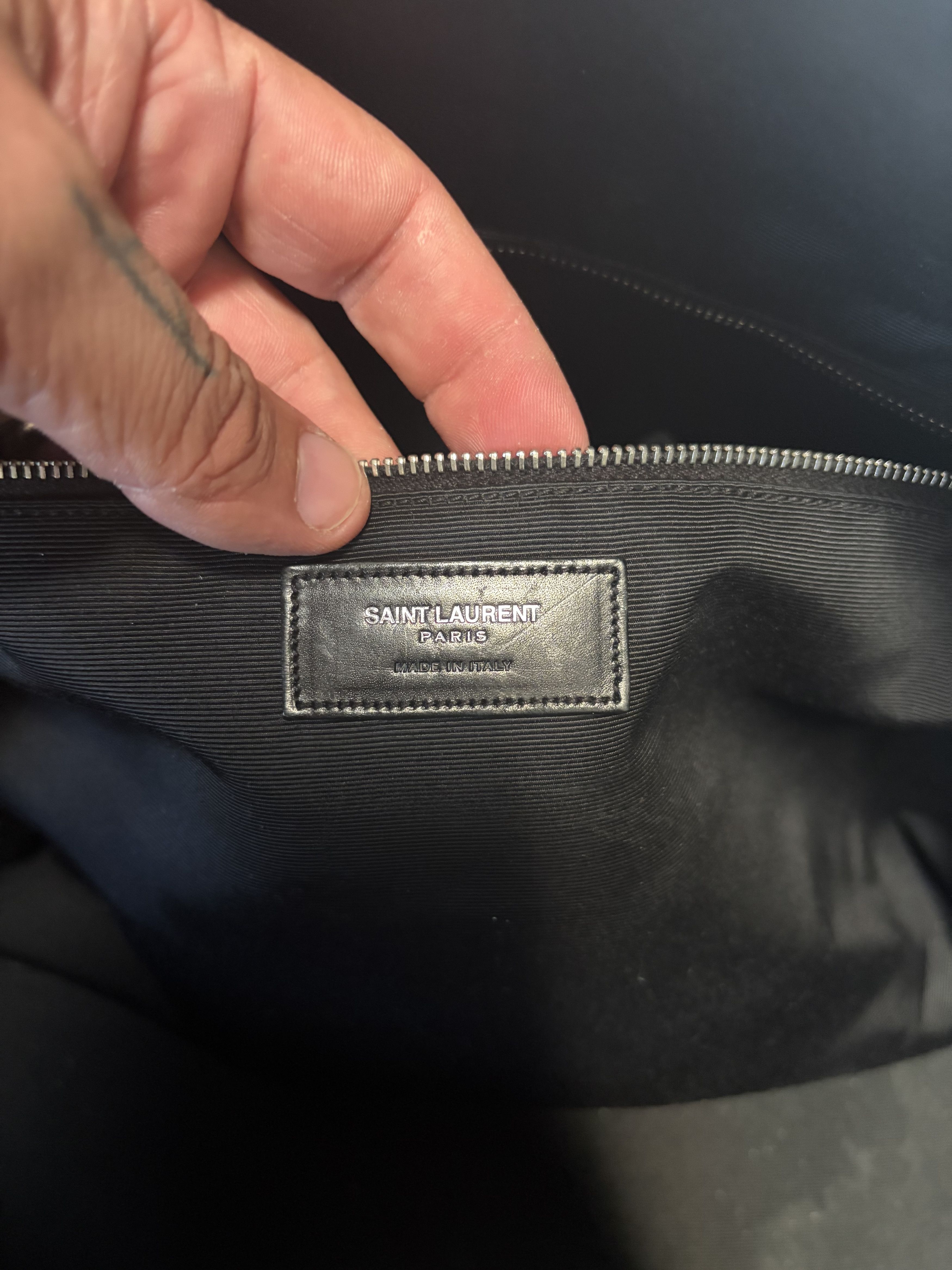 Saint Laurent Paris Leather Weekender bag suitcase Size ONE SIZE - 8 Thumbnail