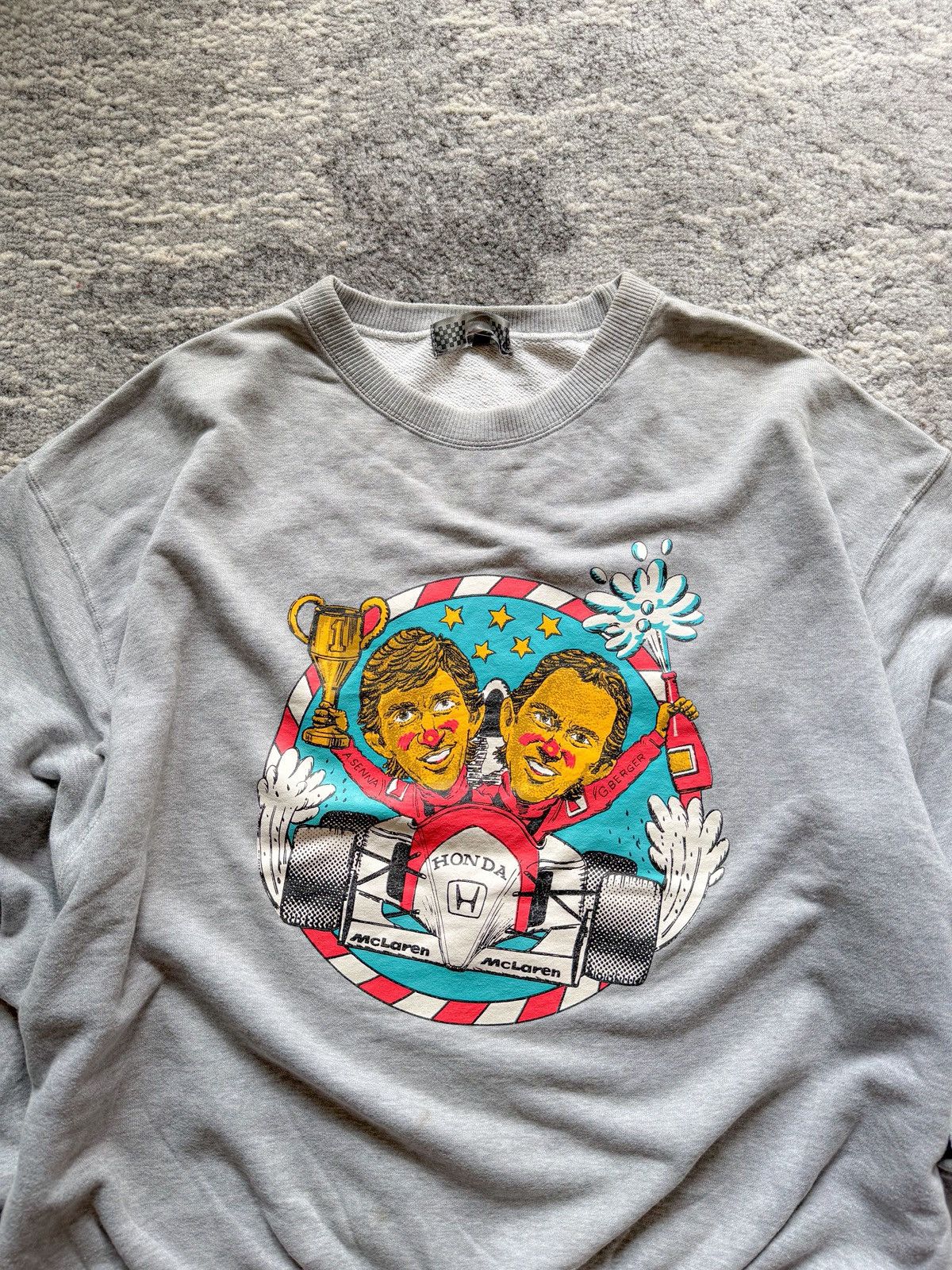 Honda Vtg Honda Mclaren Sweatshirt Size US M / EU 48-50 / 2 - 2 Thumbnail