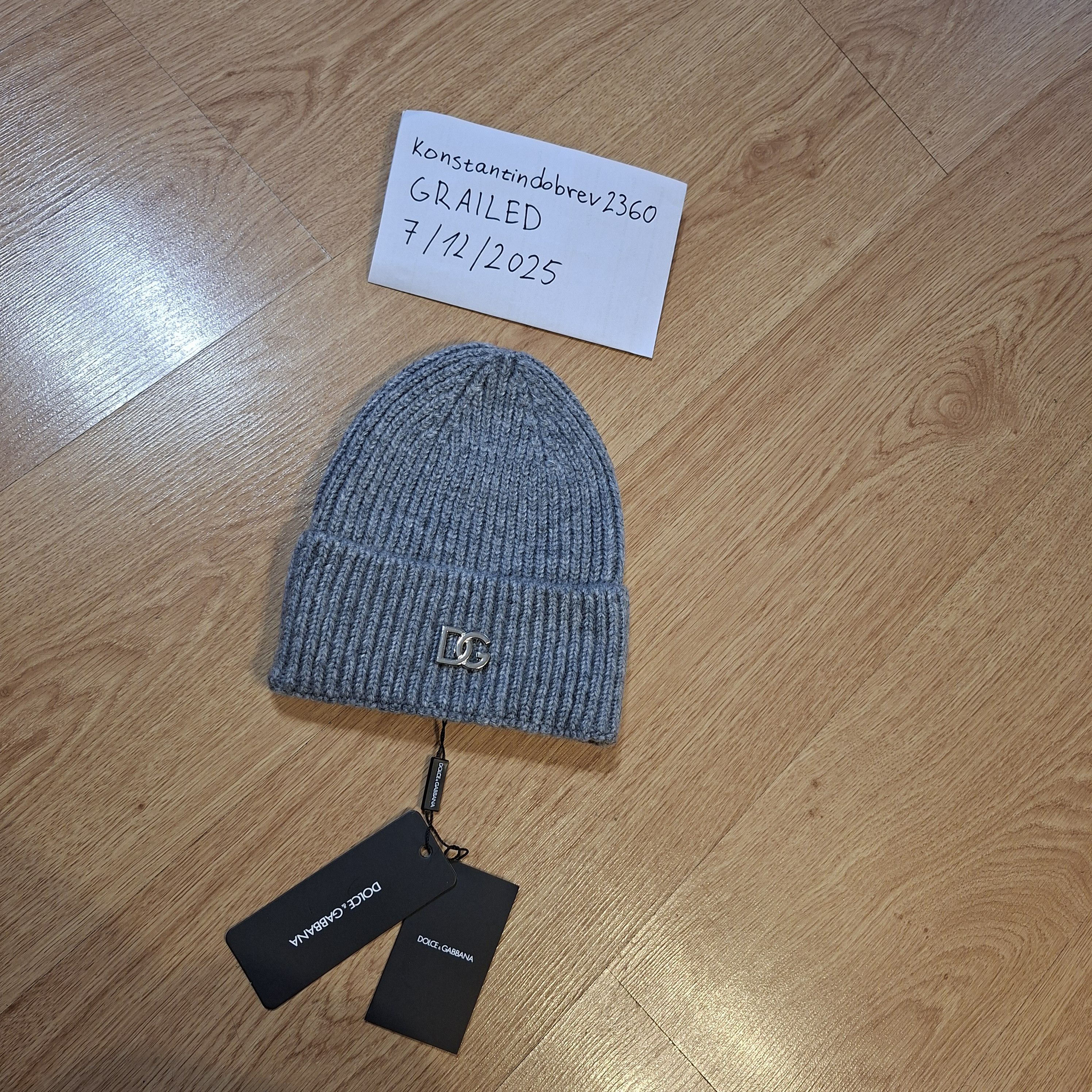 Dolce & Gabbana Dolce Gabbana gray hat Size ONE SIZE - 3 Thumbnail