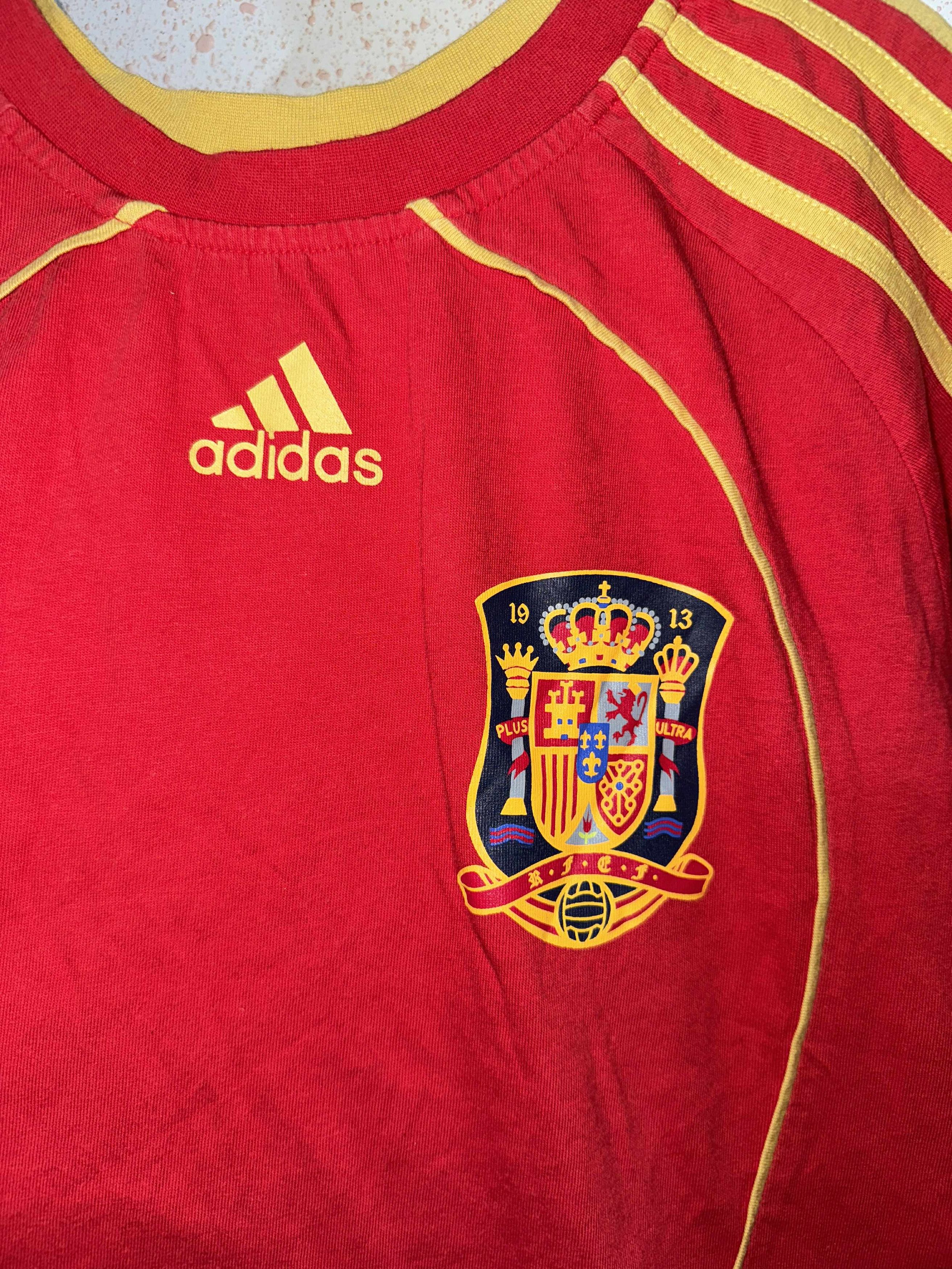Adidas Spain 2008/09 Special Football Cotton t-Shirt double face Size US S / EU 44-46 / 1 - 3 Thumbnail