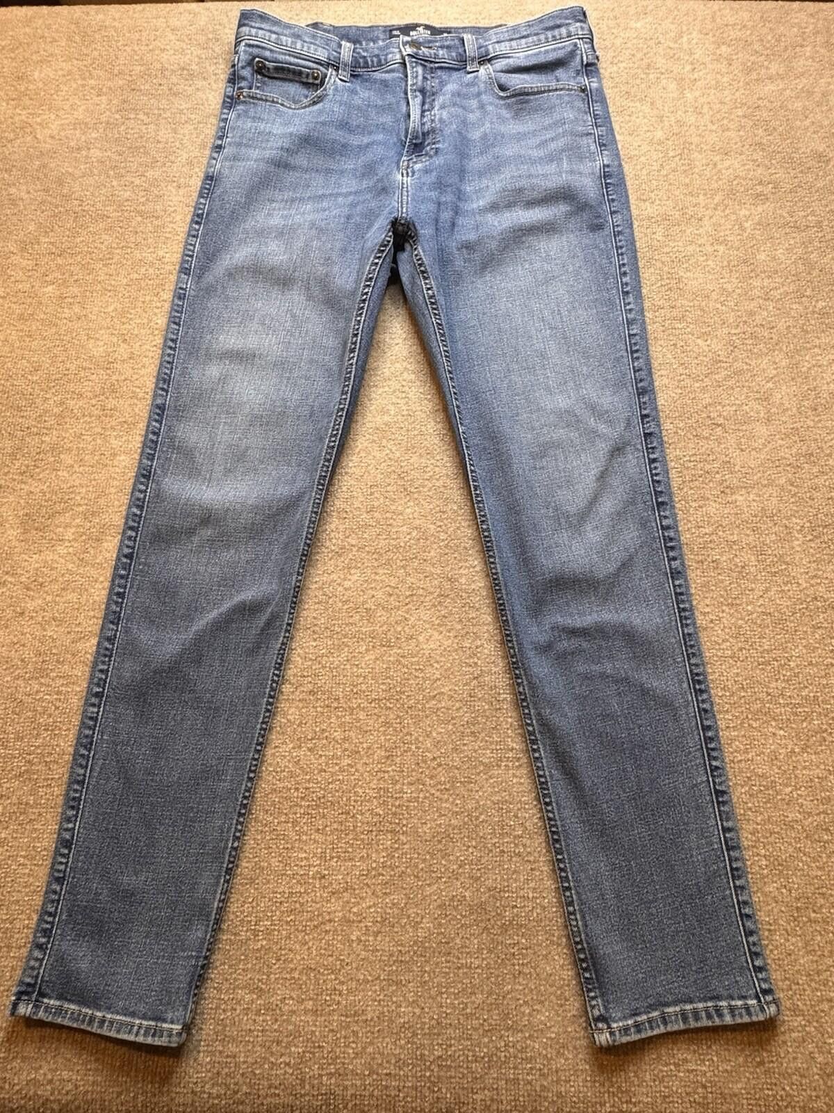 Hollister Hollister Men's W36 x L34 Blue Jeans Athletic Skinny [720] Size US 36 / EU 52 - 2 Thumbnail