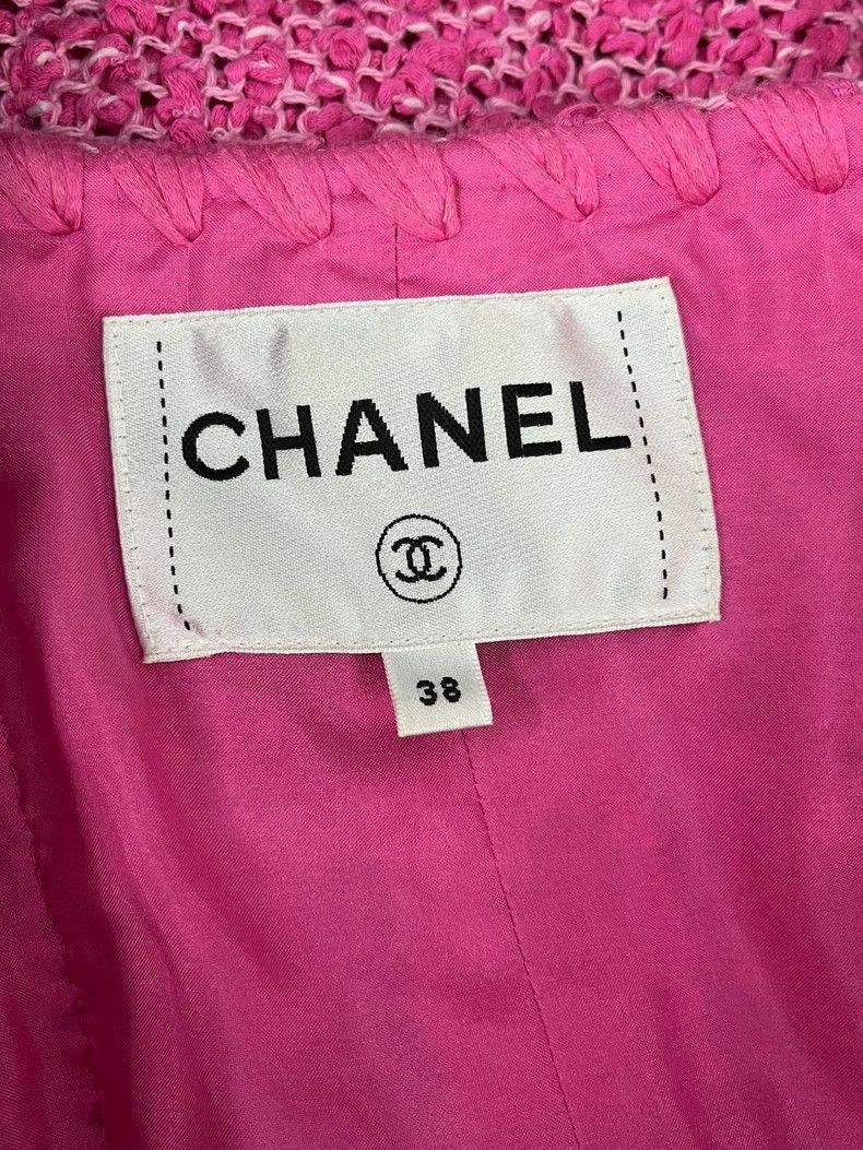 Chanel Chanel 21 early spring pink V-neck braided coat Size XS / US 0-2 / IT 36-38 - 4 Thumbnail