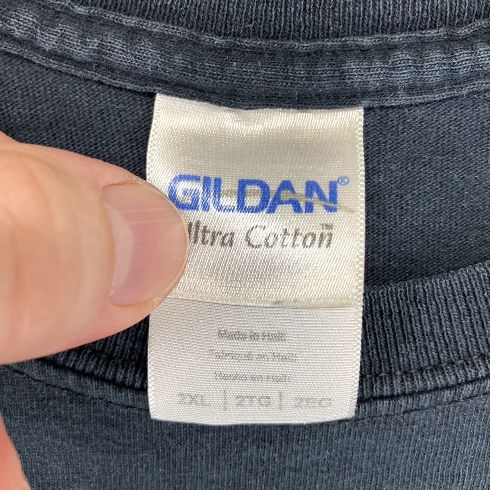 Gildan VINTAGE Gildan Men's T-Shirt 2XL Sleeveless Cotton Black Patriotic USA Military Biker Army Size US XXL / EU 58 / 5 - 4 Thumbnail