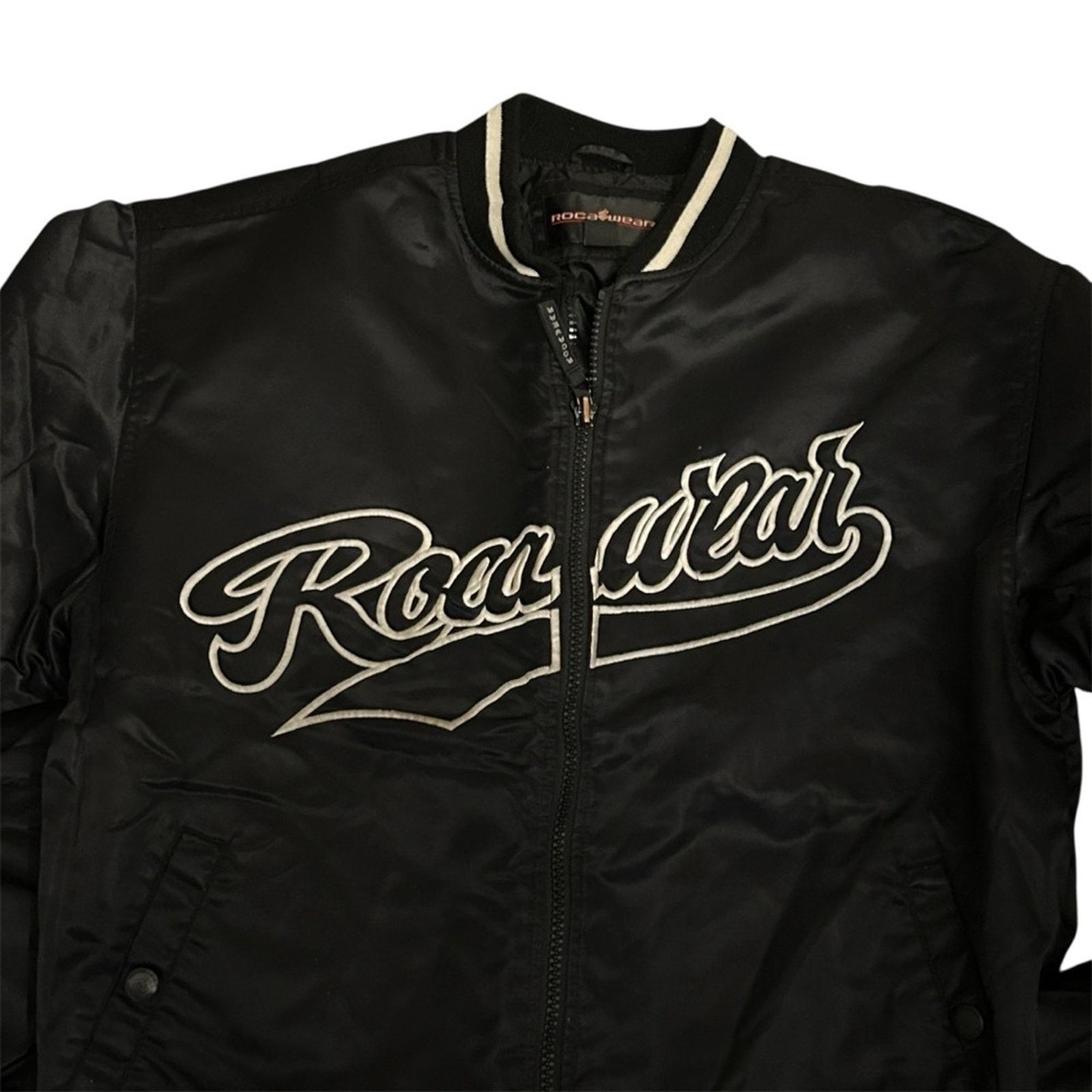 Rocawear Y2K Vintage RocaWear Logo Spell Out Varsity SBomber Jacket Size US M / EU 48-50 / 2 - 4 Thumbnail