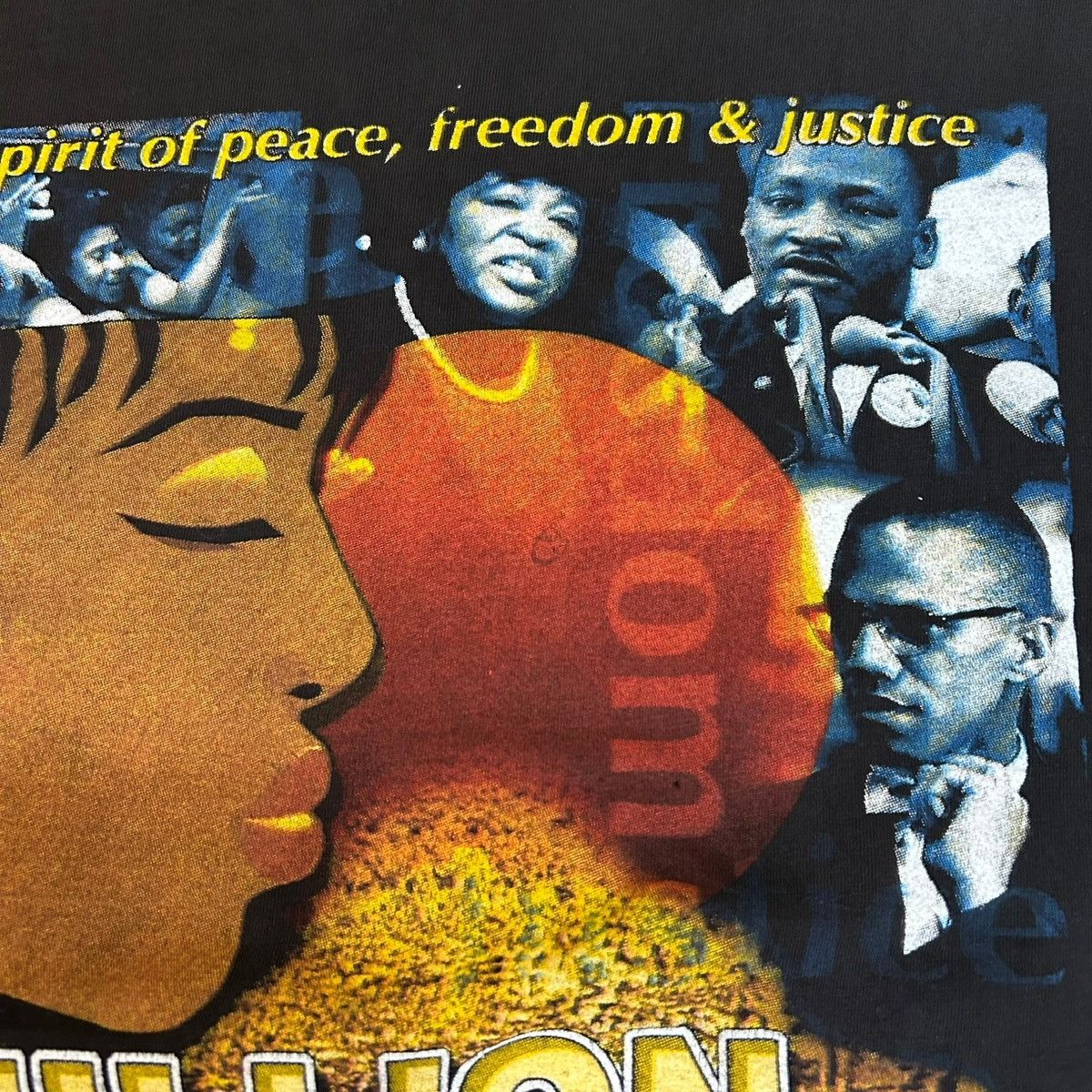 Rap Tees RARE 1997 Million Woman March Protest Vintage Rap Tee Shirt Size US XL / EU 56 / 4 - 6 Thumbnail