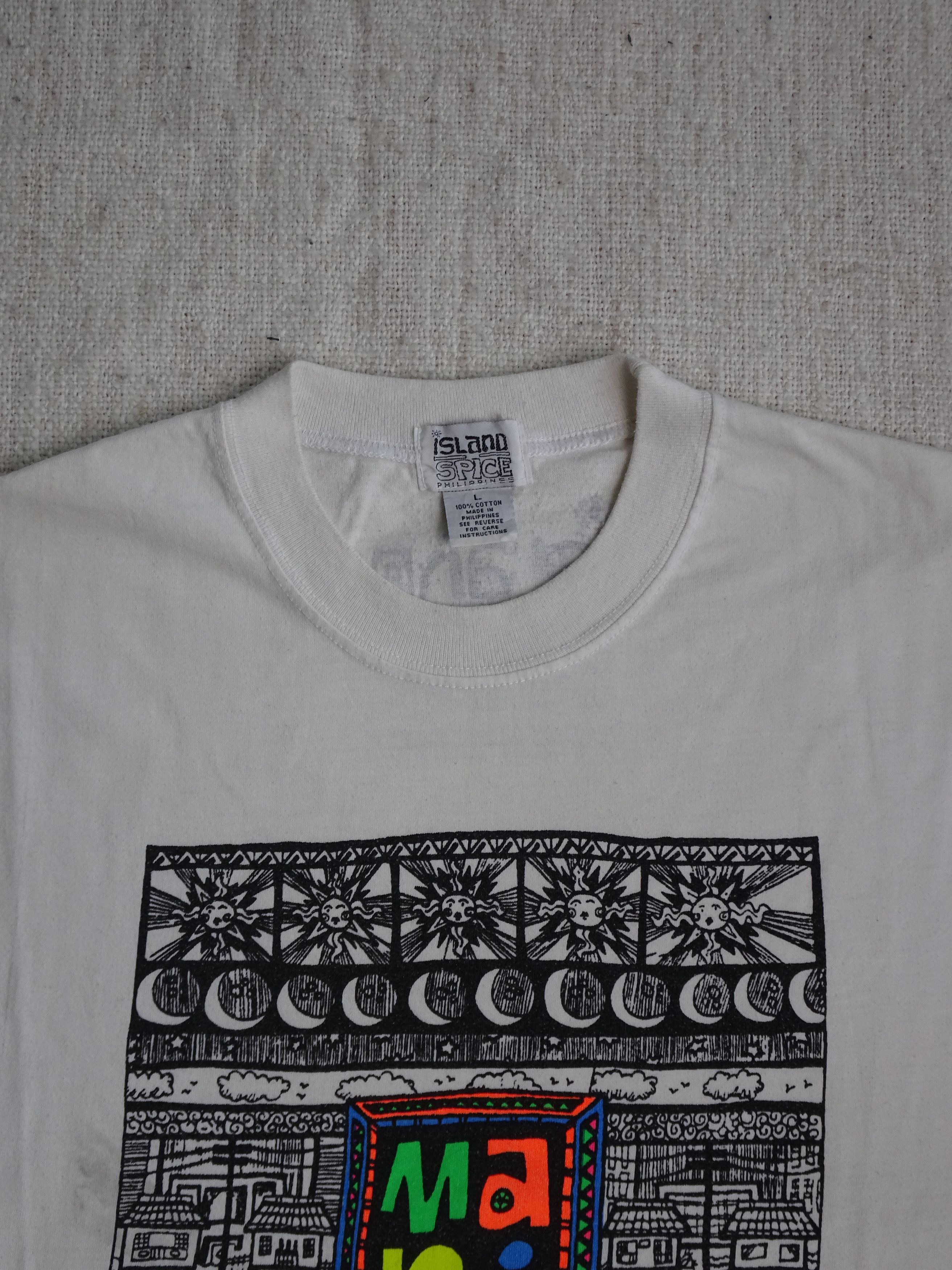 Vintage Vtg 90s Single Stitch Manila Island Spice Graphic Tee Size US L / EU 52-54 / 3 - 3 Thumbnail