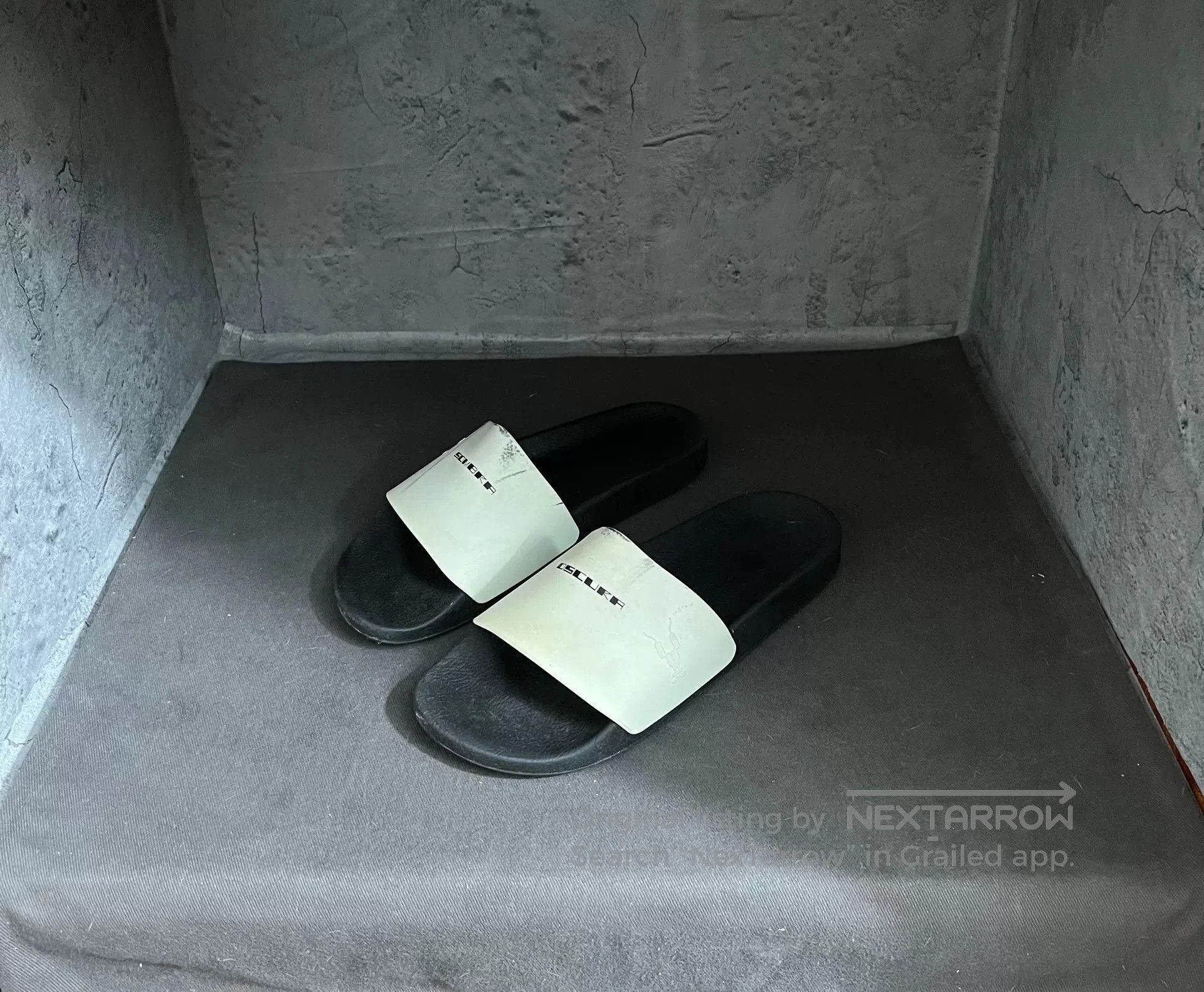 Rick Owens Drkshdw Rick Owens Black Slide Sandals. Size US 8 / EU 41 - 1 Thumbnail