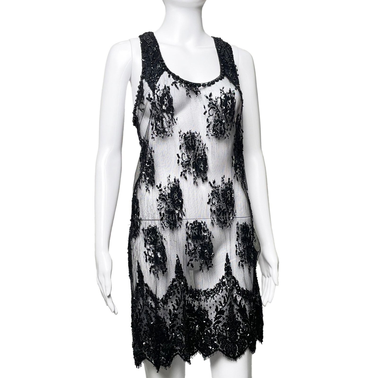 Collette Dinnigan Black Sequin Dress Size S / US 4 / IT 40 - 1 Thumbnail