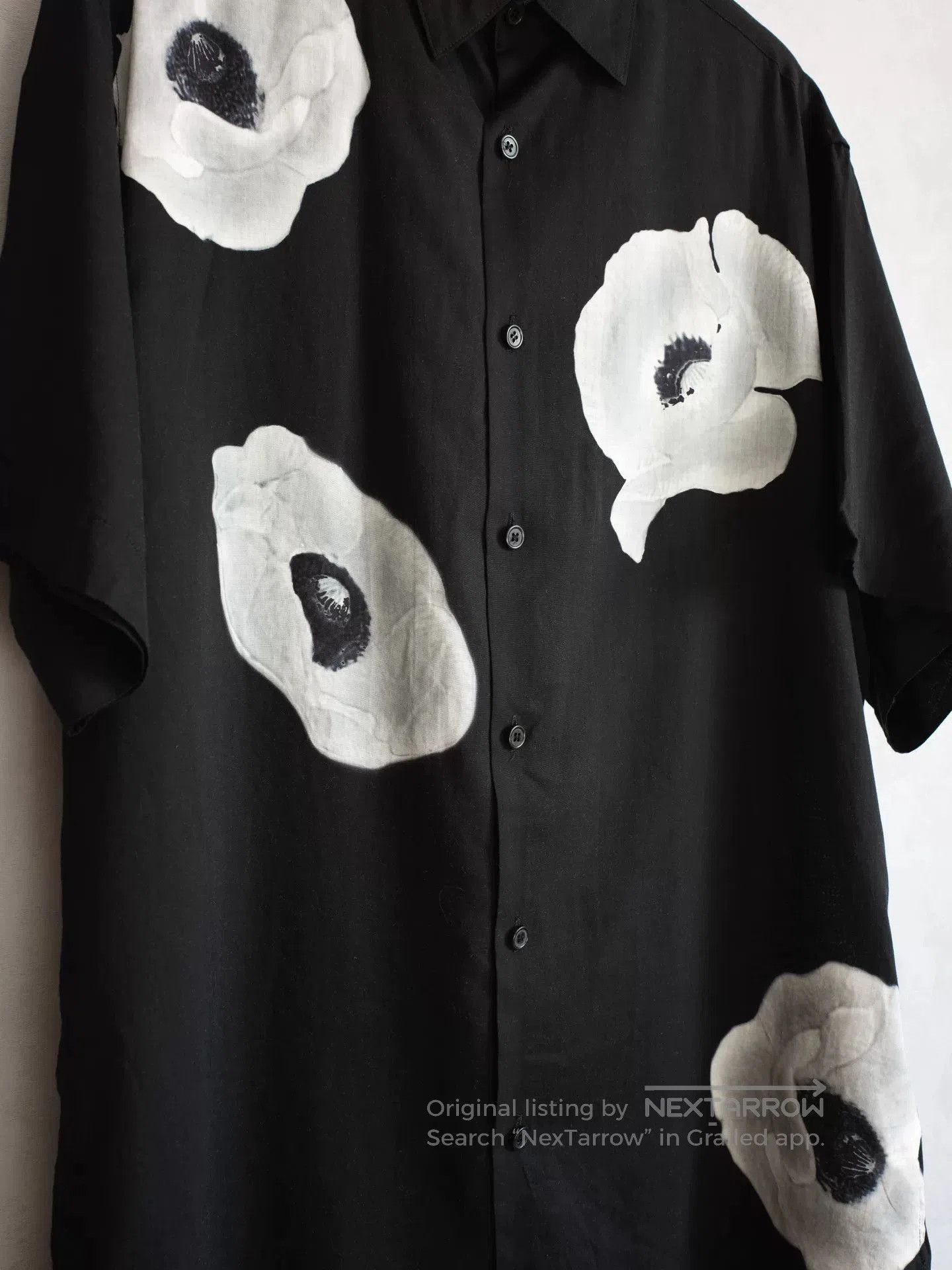 Yohji Yamamoto yohji yamamoto ink floral button. Size M / US 6-8 / IT 42-44 - 2 Thumbnail