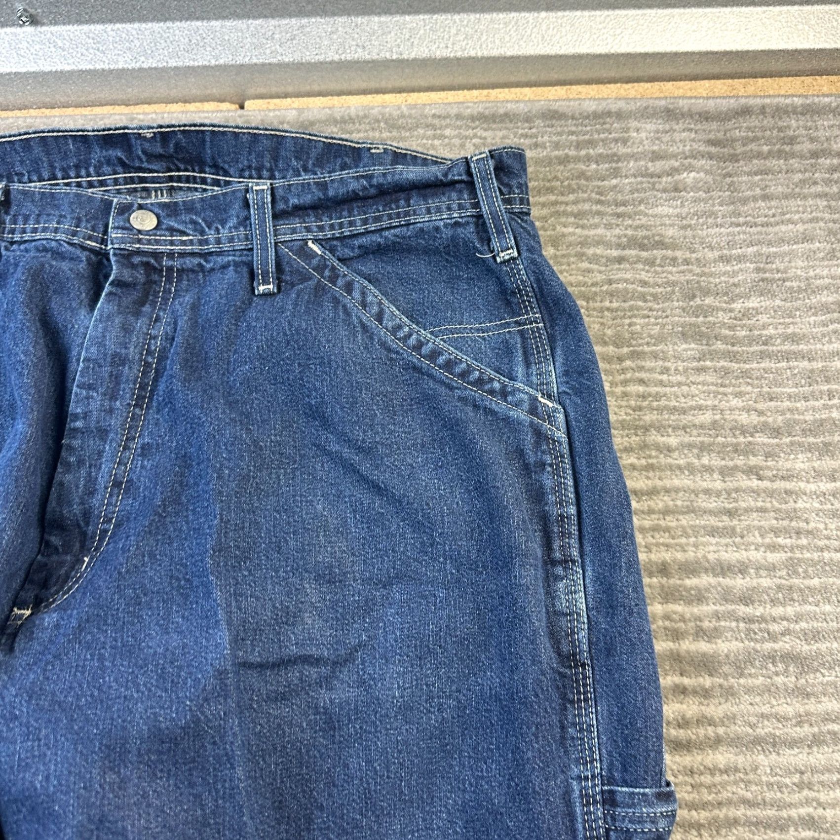 Polo Ralph Lauren VINTAGE Polo Ralph Lauren Jeans Mens 36x30 Denim Carpenter Y2K Baggy Wide Leg Jeans Size US M / EU 48-50 / 2 - 5 Thumbnail