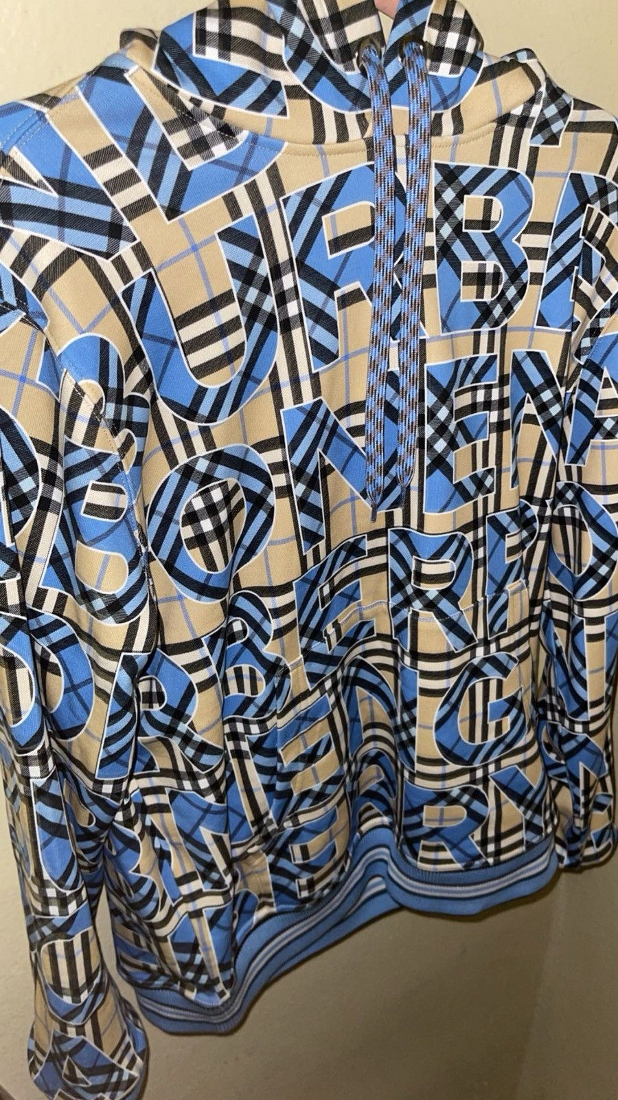 Burberry Burberry hoodie with Blue writing Size US S / EU 44-46 / 1 - 2 Thumbnail