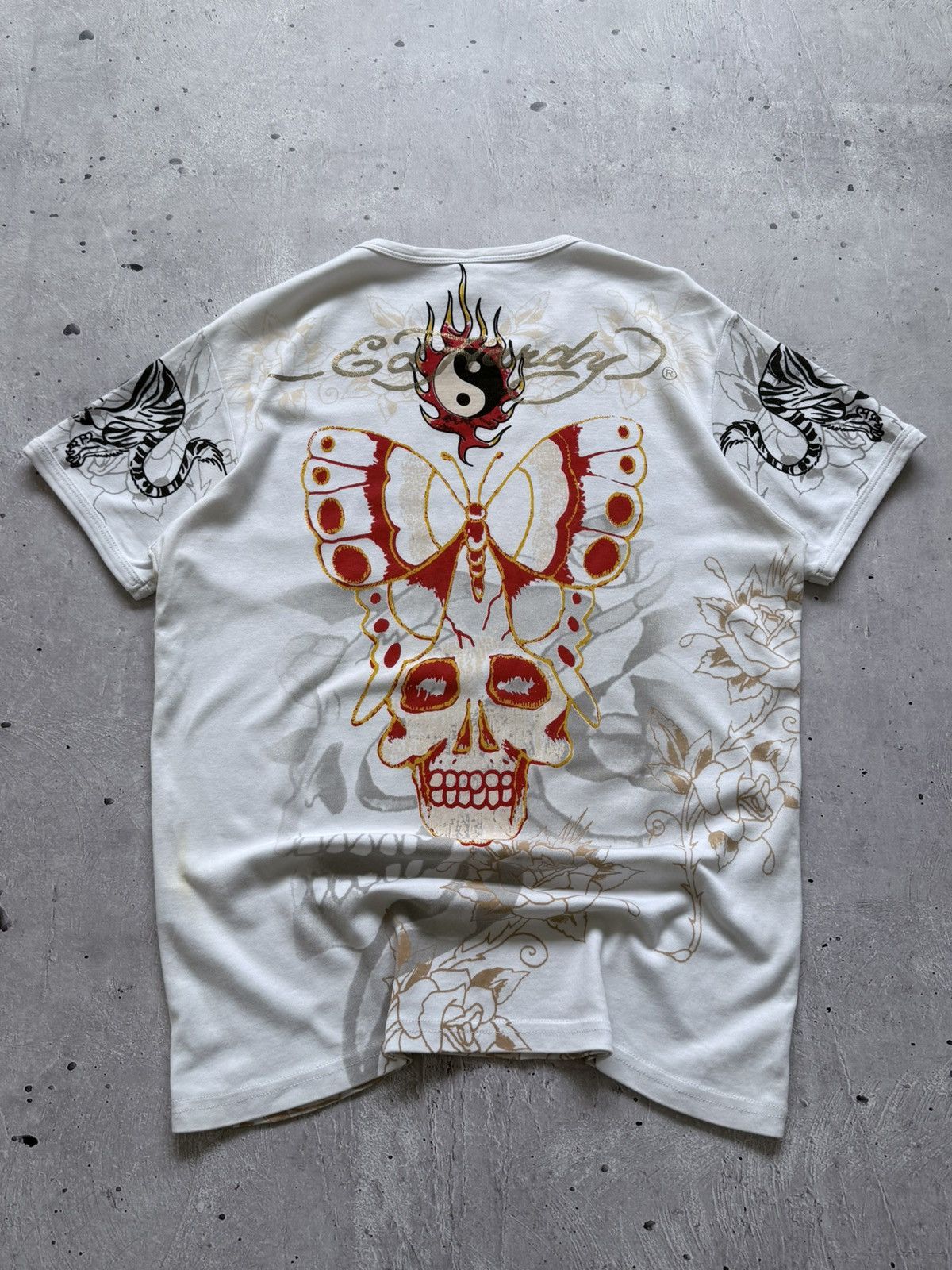 Ed Hardy Vintage Y2K Ed Hardy Christian Audigier T-Shirt Size US L / EU 52-54 / 3 - 5 Thumbnail