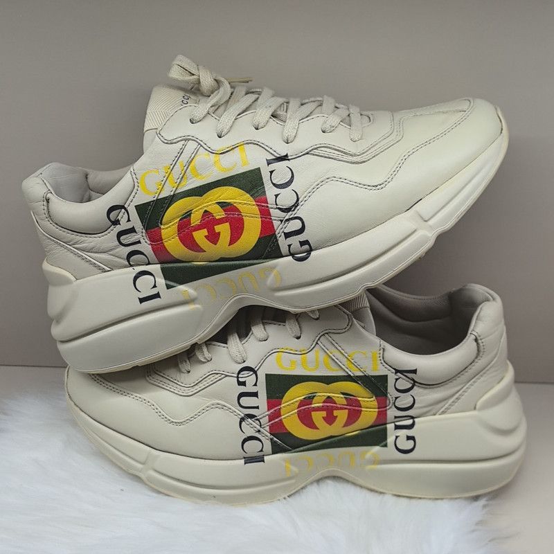 Gucci Gucci Rhyton Double G Logo Sneaker for Men - Size US 8 / EU 41 - 6 Thumbnail