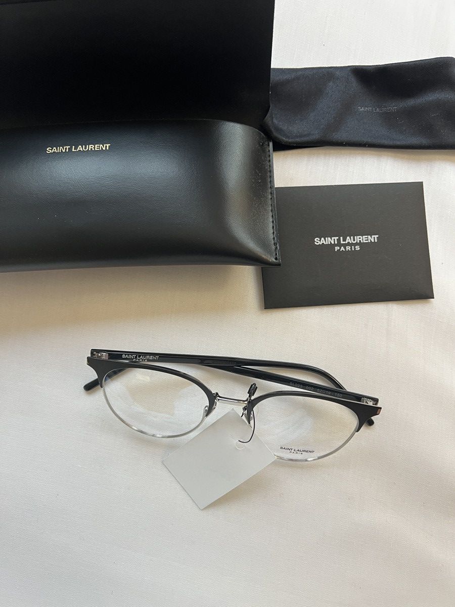 Saint Laurent Paris $435 New Saint Laurent Glasses SL223 002 52-19-150 Acetate Size ONE SIZE - 1 Thumbnail