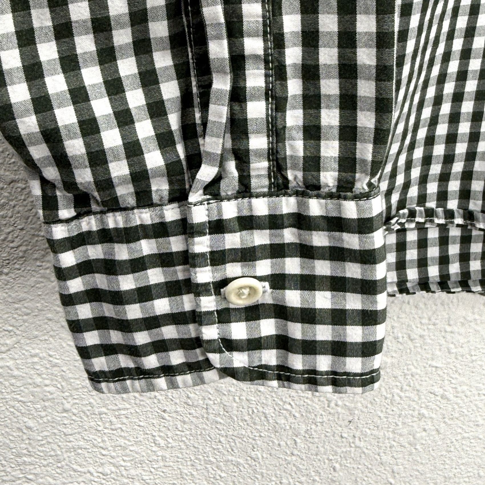 Taylor Stitch Taylor Stitch Shirt Mens 42 Large Plaid Gingham Cotton Button Up Green Size US XL / EU 56 / 4 - 5 Thumbnail