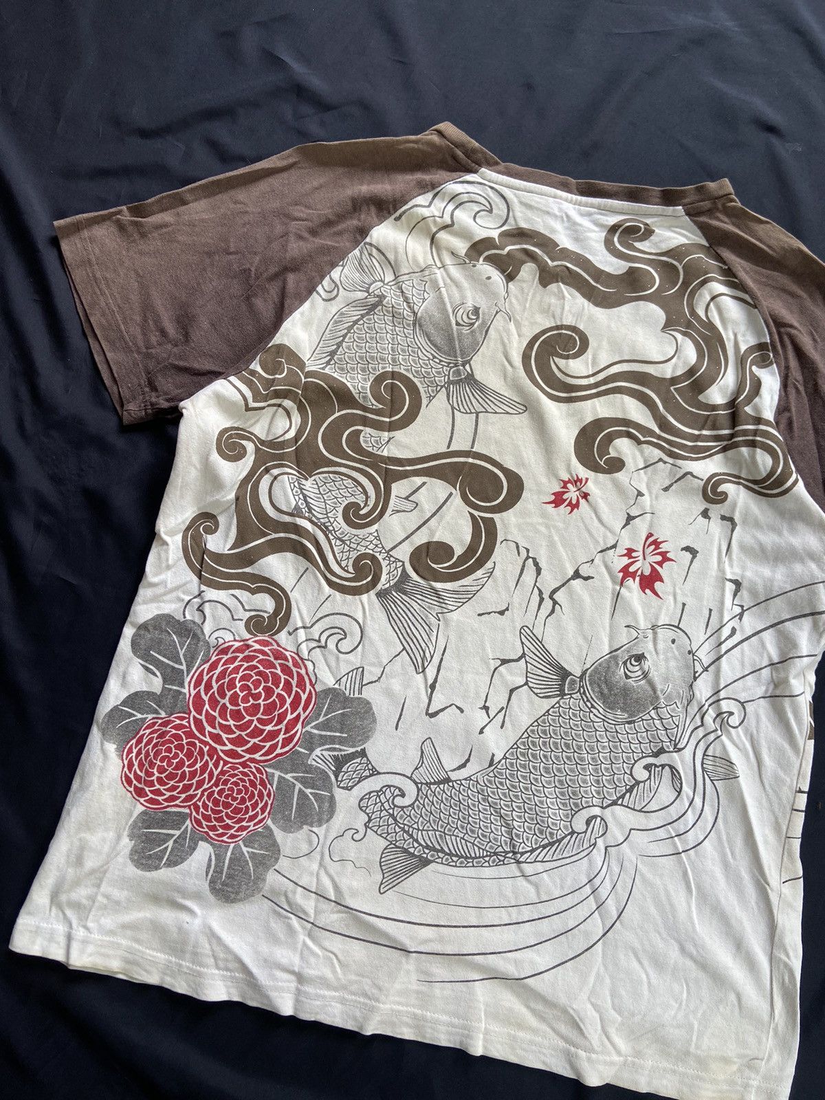 Japanese Brand SPACE OPERA SUN FADED FISH JAPANESE TEE Size US L / EU 52-54 / 3 - 10 Thumbnail