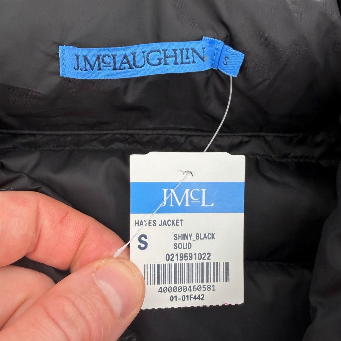 J.McLaughlin NWT J. McLaughlin Women's Hayes Shiny Black Puffer Jacket Size S / US 4 / IT 40 - 7 Thumbnail