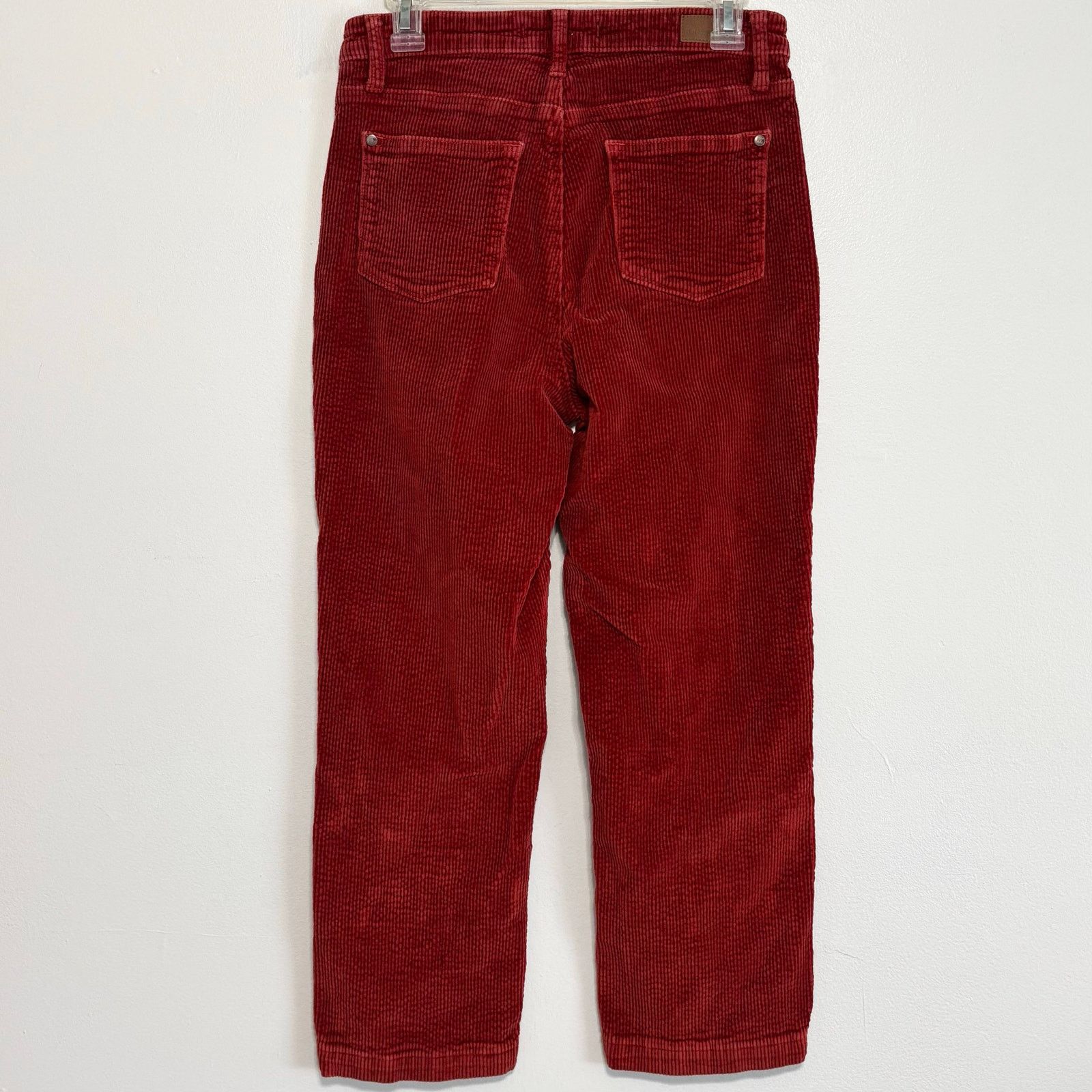 Judy Blue Judy Blue Rust Corduroy Straight Leg Ankle Pants Size 9/29 Size 23" - 2 Thumbnail