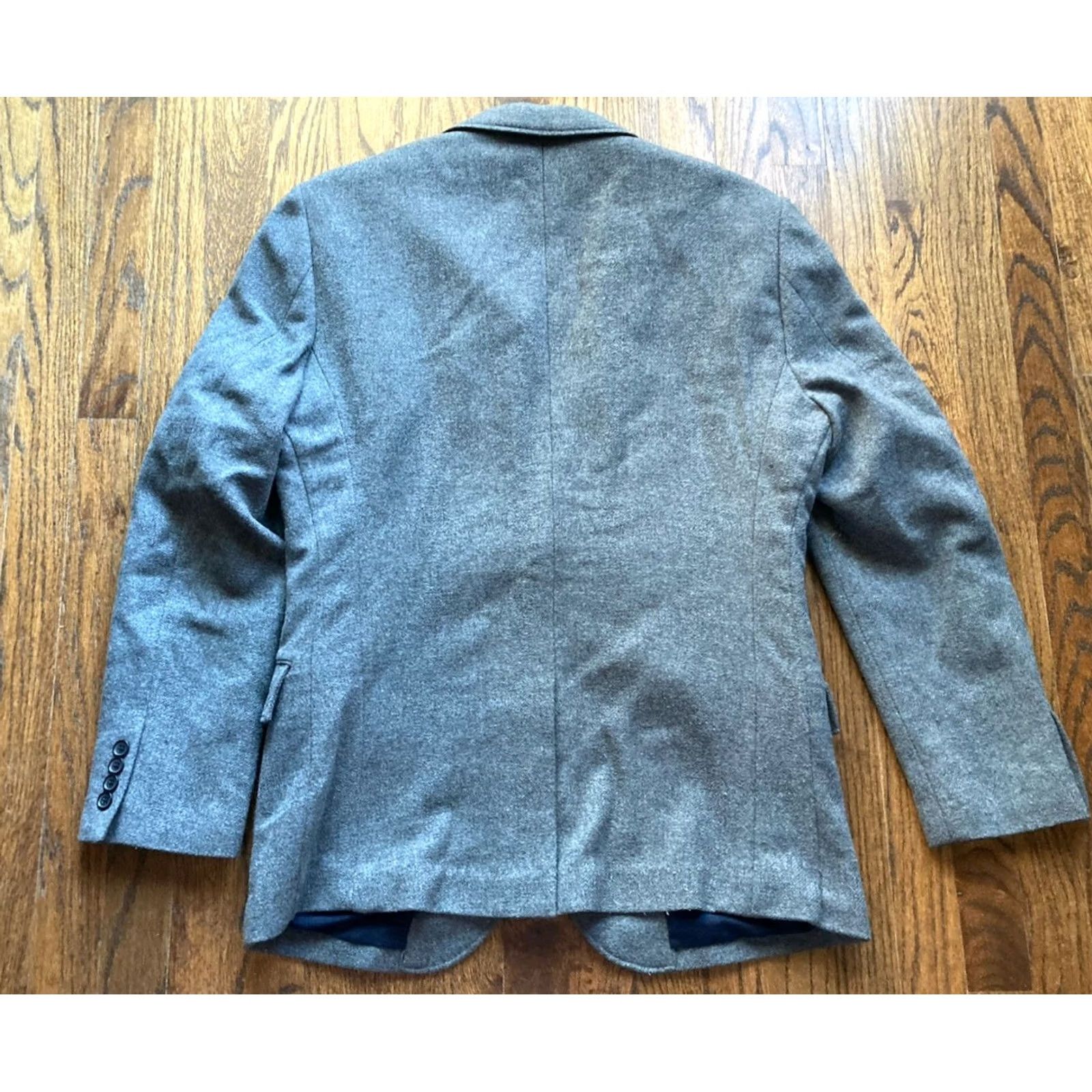 J.Crew J.CREW Blazer Mens Size 44R Gray Wool Blend Tweed Two Button Sport Coat Jacket Size 44R - 7 Thumbnail