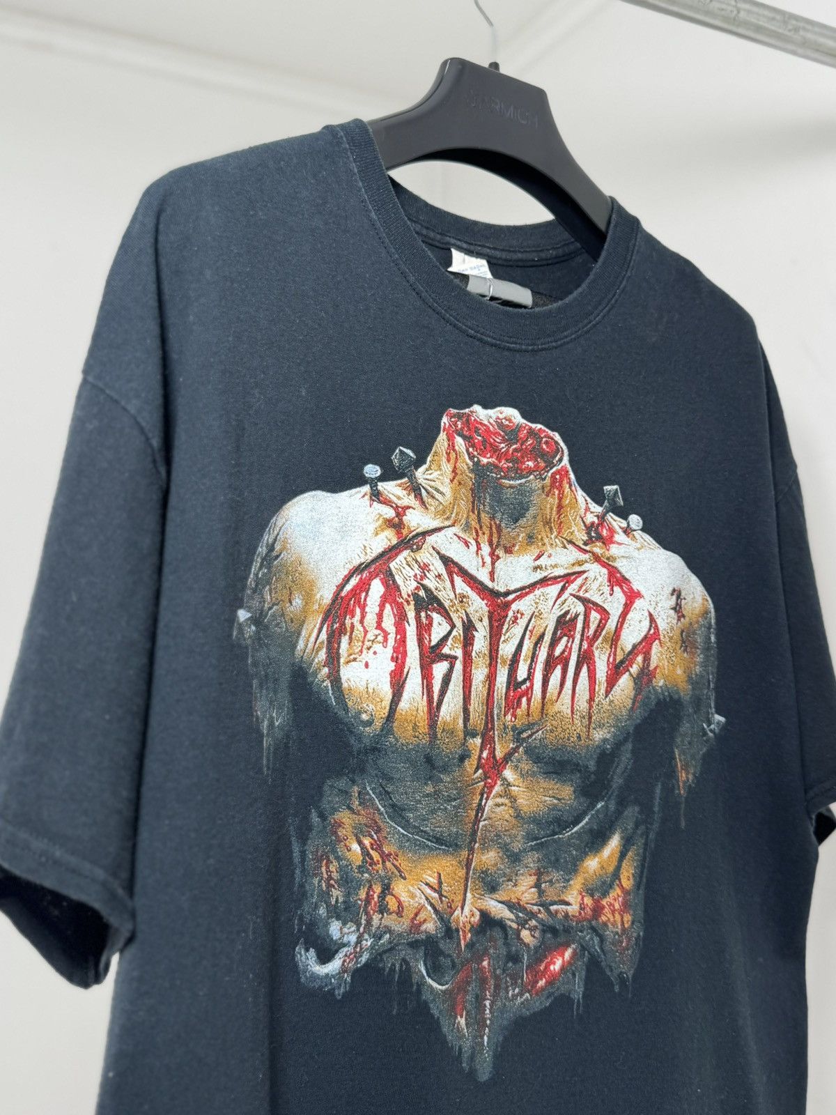 Band Tees Vintage Y2K Obituary Inked In Blood Band Tee T Shirt Size US XL / EU 56 / 4 - 4 Thumbnail