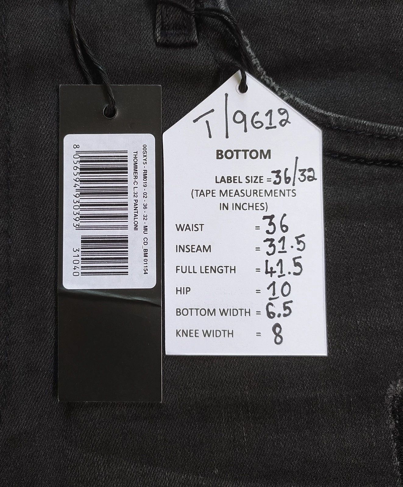 Diesel Diesel THOMMER-C L.32 MENS JEANS T/9612 Size US 36 / EU 52 - 6 Thumbnail
