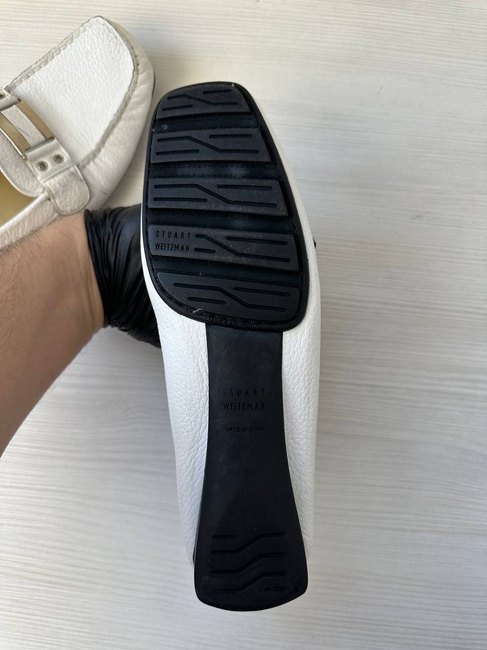 Russell & Bromley × Stuart Weitzman × Vintage Stuart Weitzman for Russell & Bromley Leather Loafers Buckle Size US 9.5 / IT 39.5 - 11 Thumbnail
