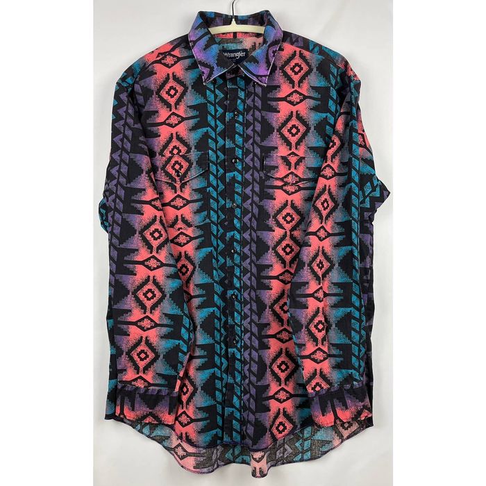 Vintage Western Patterned Button Up | Grailed