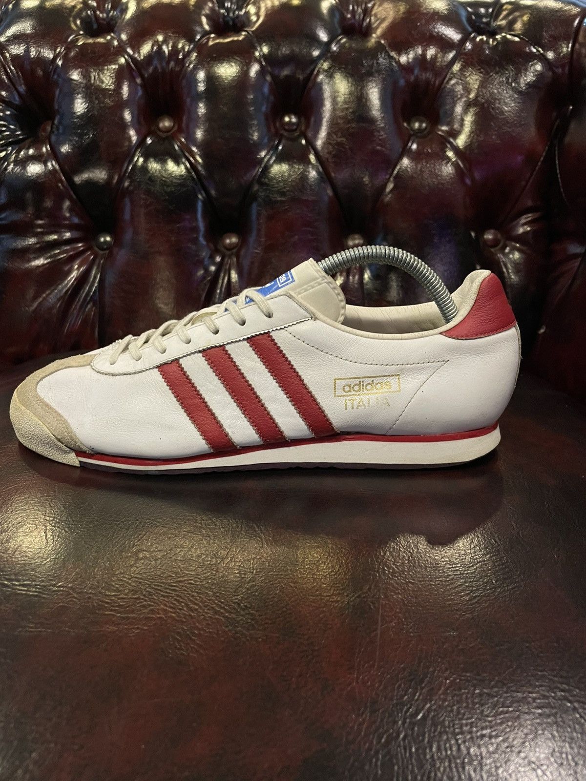 Adidas Vintage Adidas Italia 2005 Leather White/Red Size US 10 / EU 43 - 4 Thumbnail