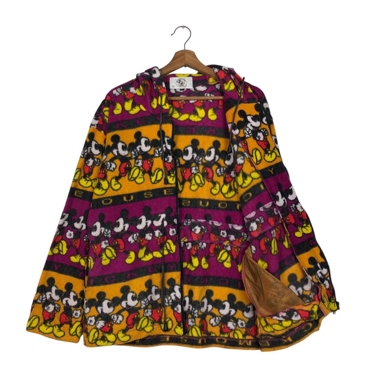 Japanese Brand 📌Vintage Mickey Mouse Zipper Fleece Jackey Navajo Design Size US S / EU 44-46 / 1 - 13 Thumbnail
