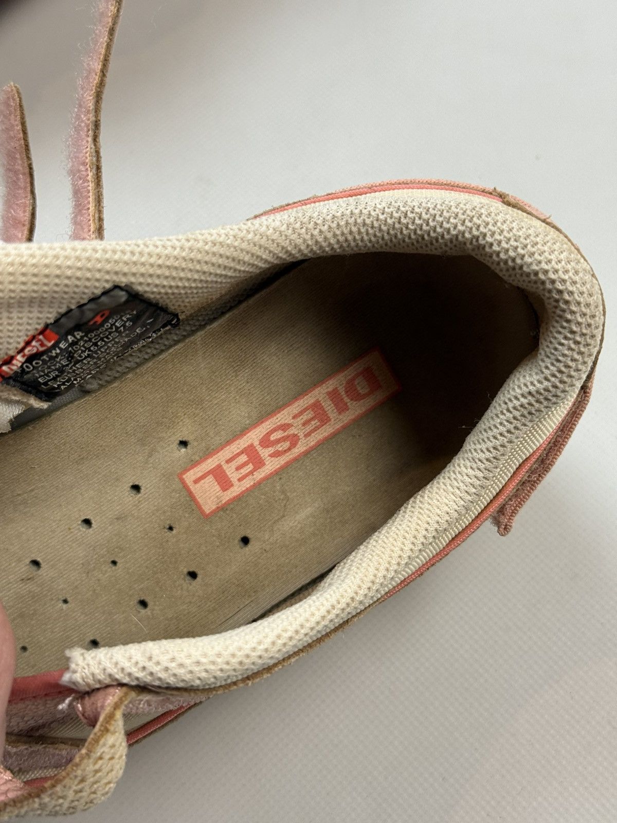 Diesel Vintage Y2K Leather Pink Straps Low Top Sneakers Ballets Size US 7 / IT 37 - 24 Thumbnail