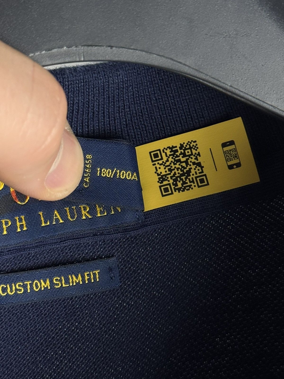 Polo Ralph Lauren Polo Ralph Lauren Polo Bear Custom Slim Fit Polo Shirt Navy Size US L / EU 52-54 / 3 - 5 Thumbnail