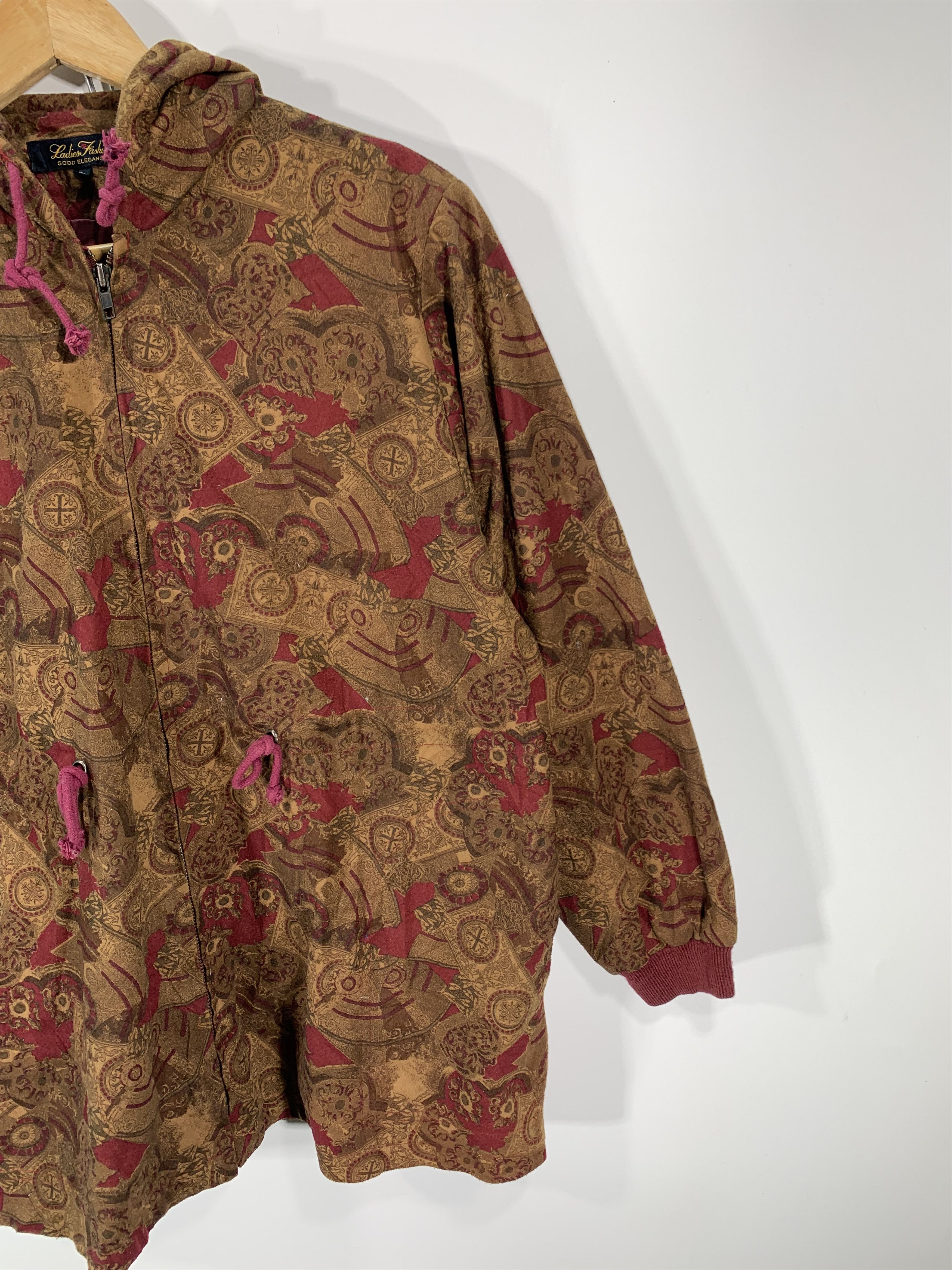 Japanese Brand × Vintage Vintage Overprint Hoodie Jacket Size US M / EU 48-50 / 2 - 2 Thumbnail