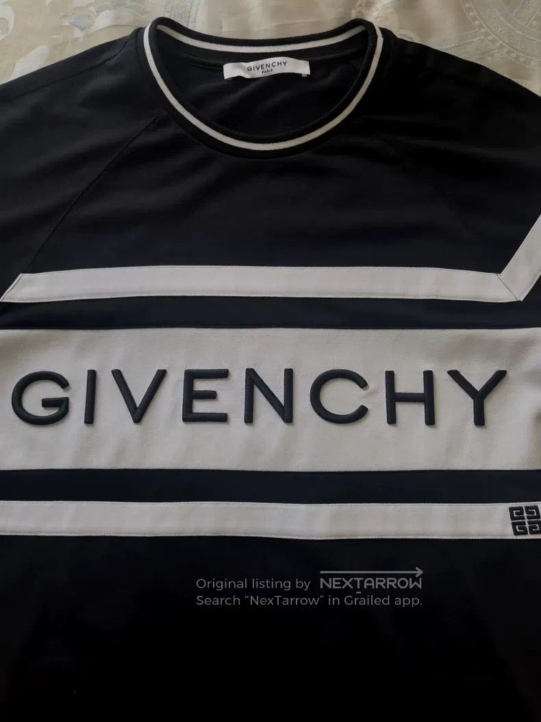 Givenchy Givenchy Black and White Patched Full Embroidered T-Shirt, Size US L / EU 52-54 / 3 - 4 Thumbnail