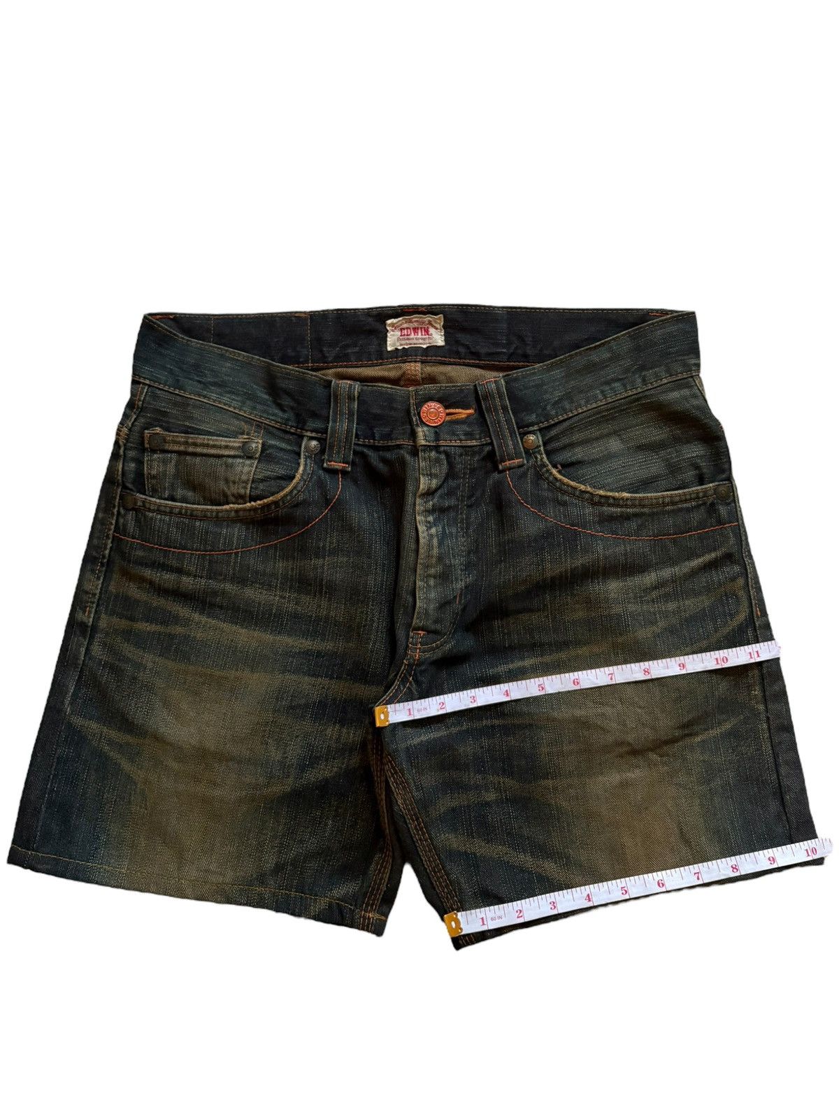 Edwin SALES🔥Exclusive Vintage Edwin Rusty Mud Wash Jean Shorts Size US 34 / EU 50 - 16 Thumbnail