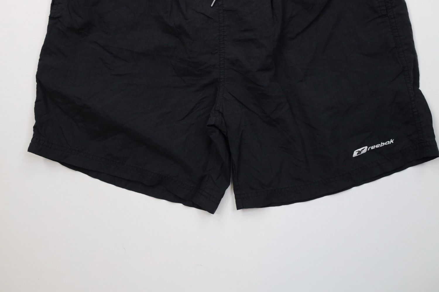 Reebok Vintage 90s Reebok Lined Running Jogging Soccer Shorts Black Size US 32 / EU 48 - 4 Thumbnail