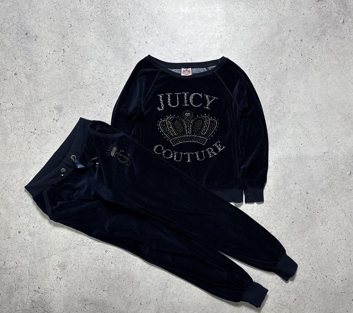 Juicy Couture Juicy Couture Women’s Velour Track Suit Sweatshirt & Pants Size M / US 6-8 / IT 42-44 - 1 Thumbnail