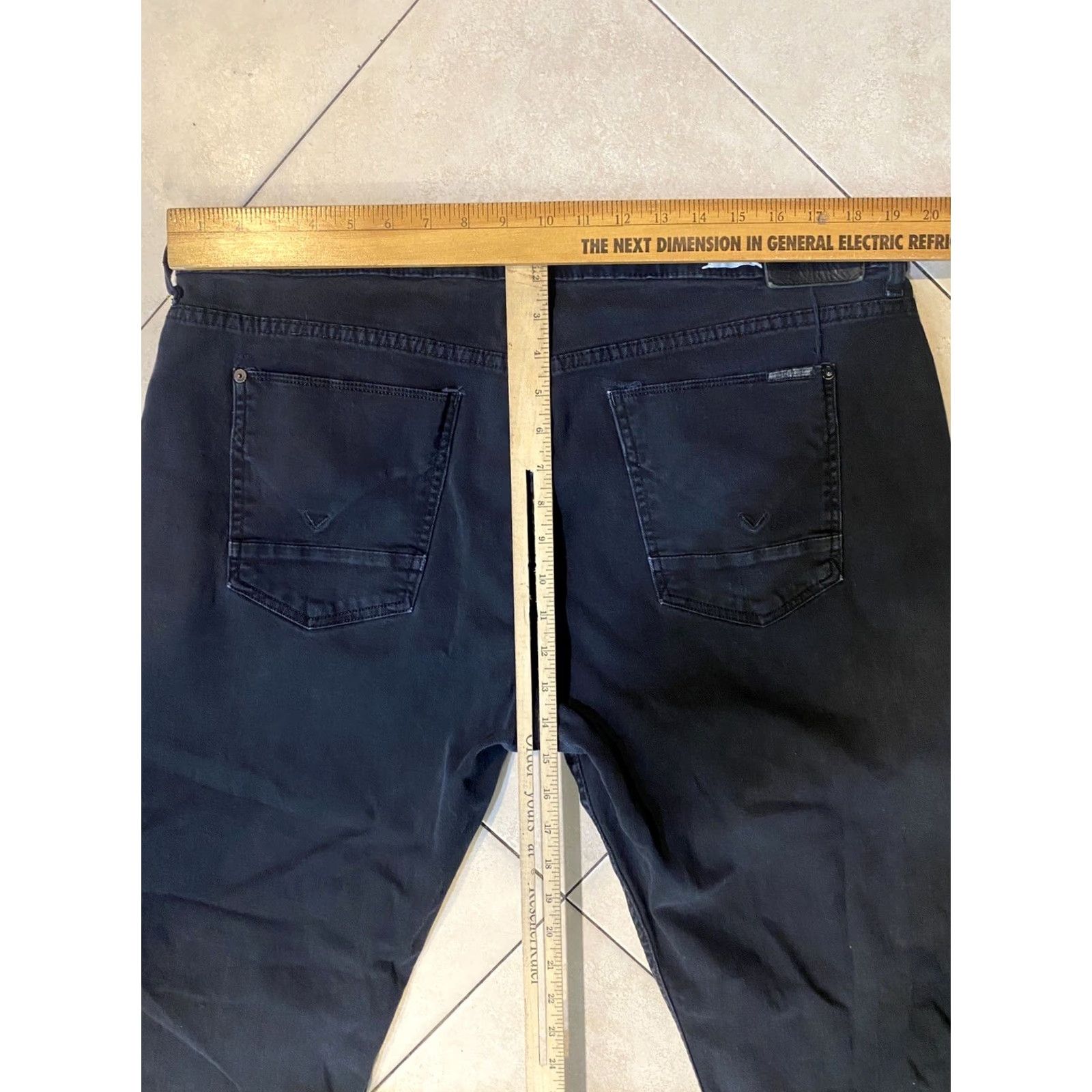 Hudson Hudson Byron Jeans Straight Leg Stretch Denim Black 40 Men Regular 28in 90s Style Shirt? Size US 40 / EU 56 - 6 Thumbnail